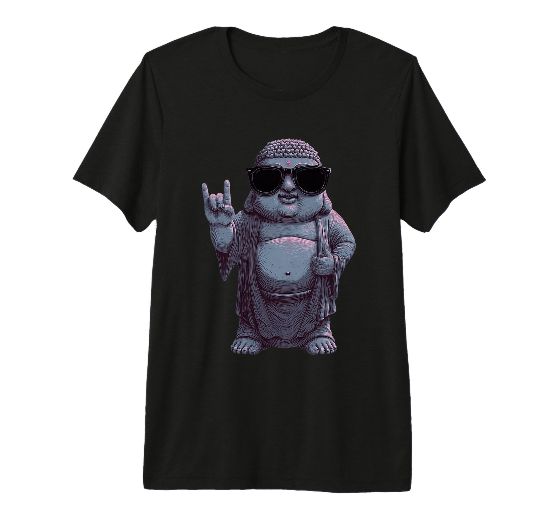 Buddha Rock And Roll Funny Spiritual T-Shirt - Aesthetic Graphic Men Women - T-Shirt, Sweatshirt, Hoodie