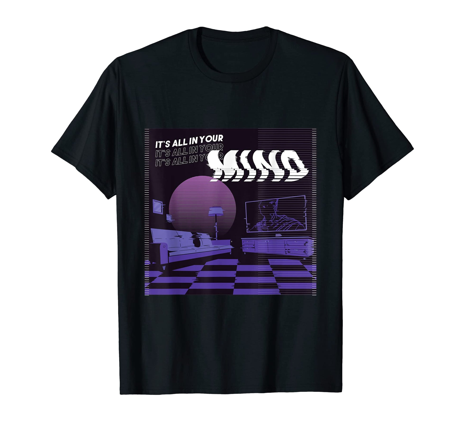All Your Mind Japanese Vaporwave T-Shirt - Novelty Apparel for Adults - T-Shirt, Sweatshirt, Hoodie