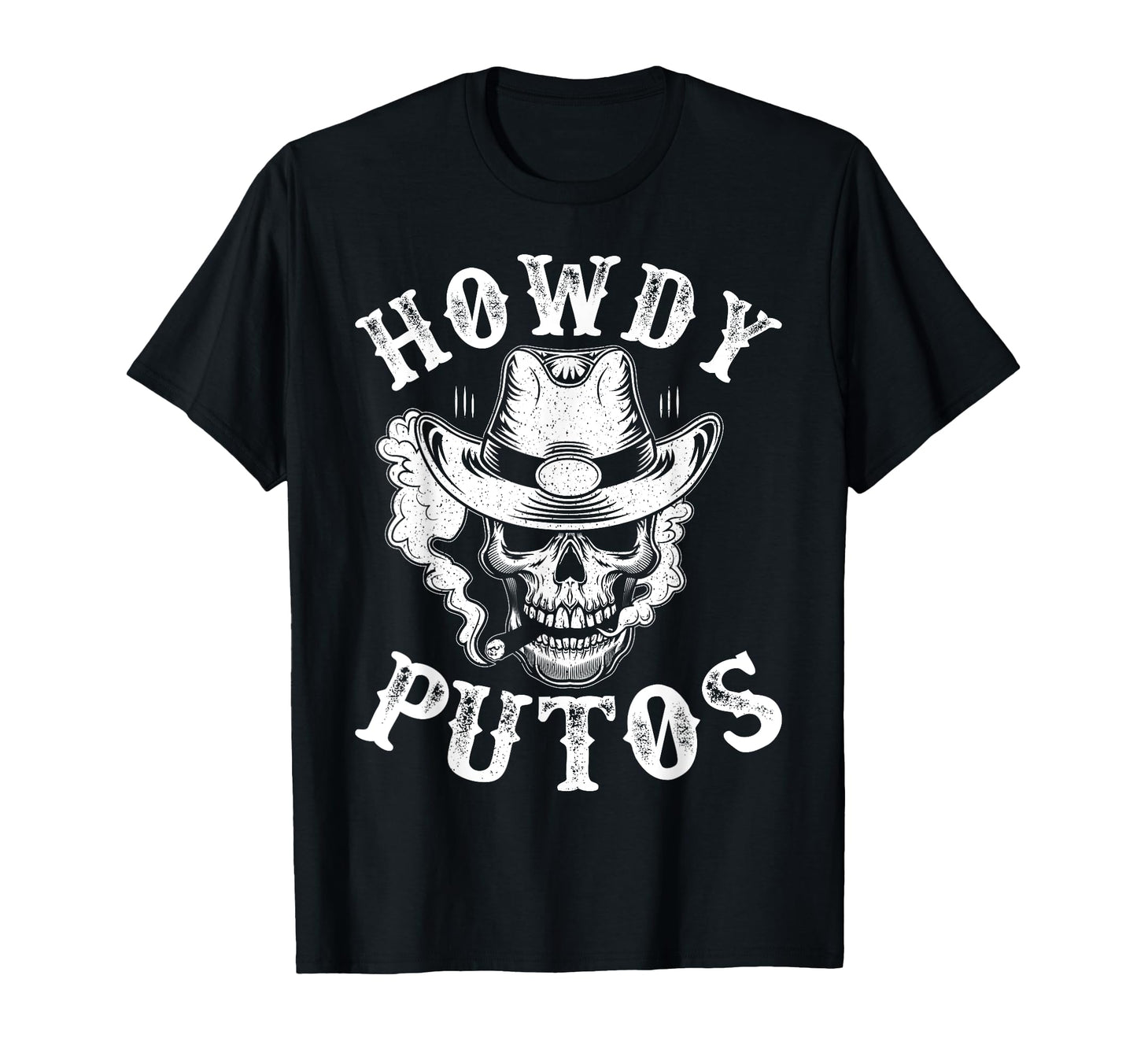 Howdy Putos Funny Western Cowboy Skull T-Shirt - Trendy Graphic Unisex - T-Shirt, Sweatshirt, Hoodie
