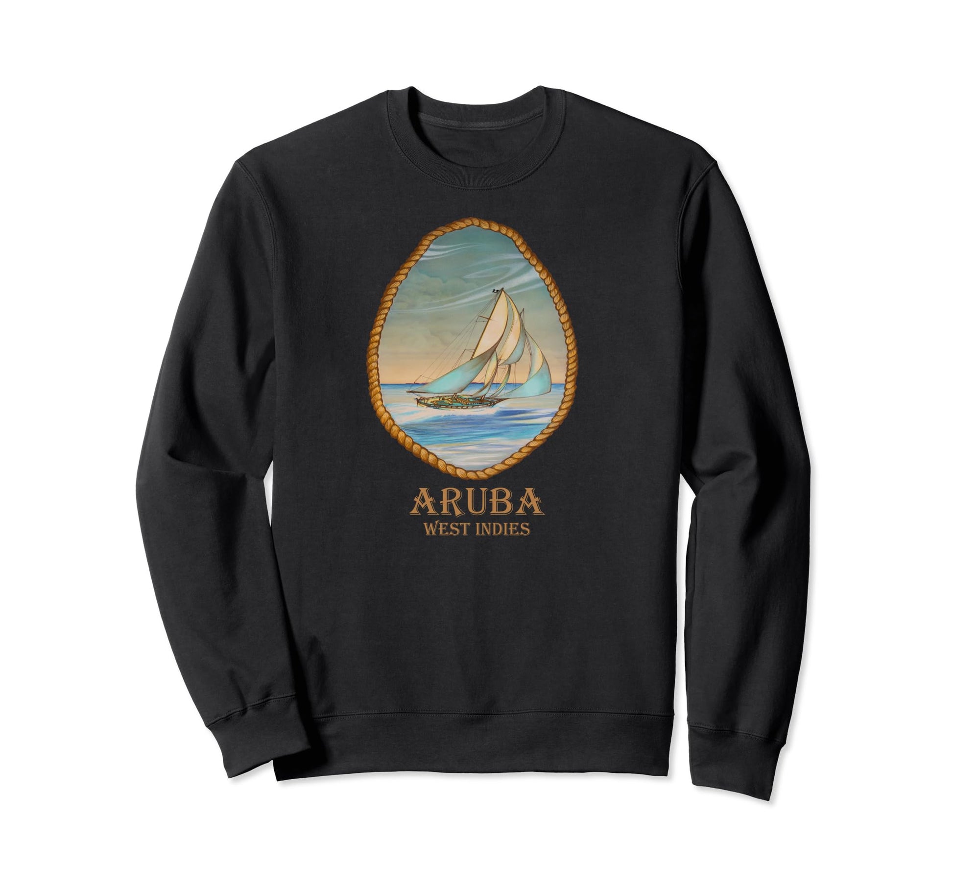 Aruba West Indies Sailboat Sweatshirt - Casual Everyday Wear Men Women - T-Shirt, Sweatshirt, Hoodie