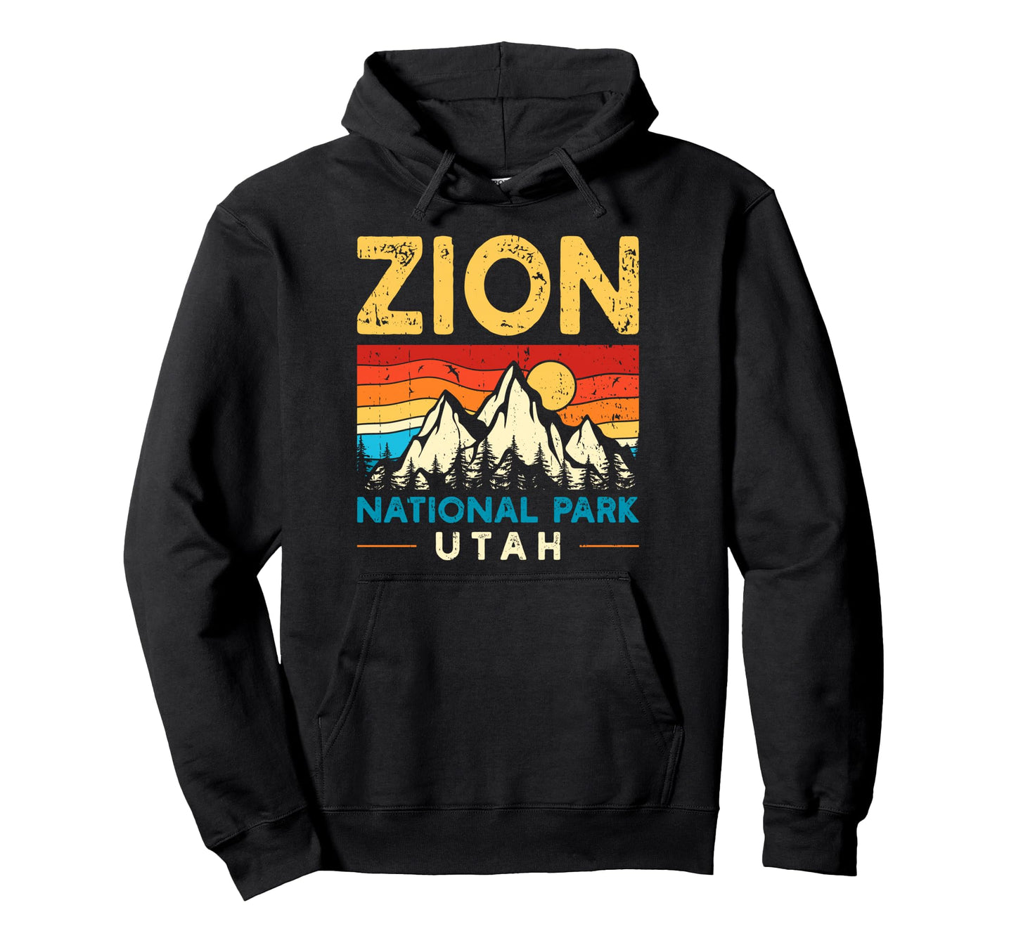 Zion National Park Hoodie - Unique Graphic Unisex - T-Shirt, Sweatshirt, Hoodie