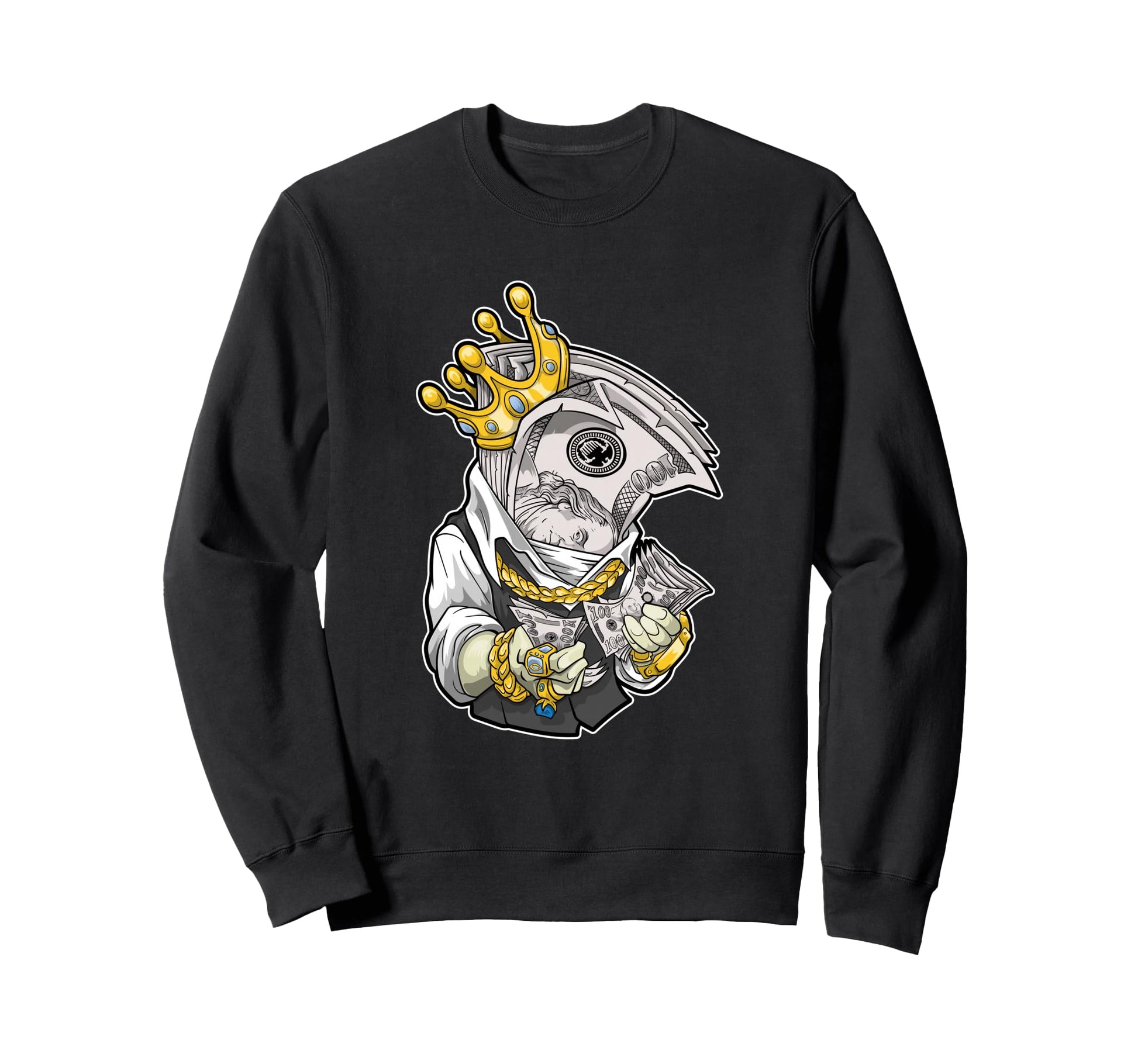 King Dollar Money Aesthetic Edgy Sweatshirt - Unique Graphic Men Women - T-Shirt, Sweatshirt, Hoodie