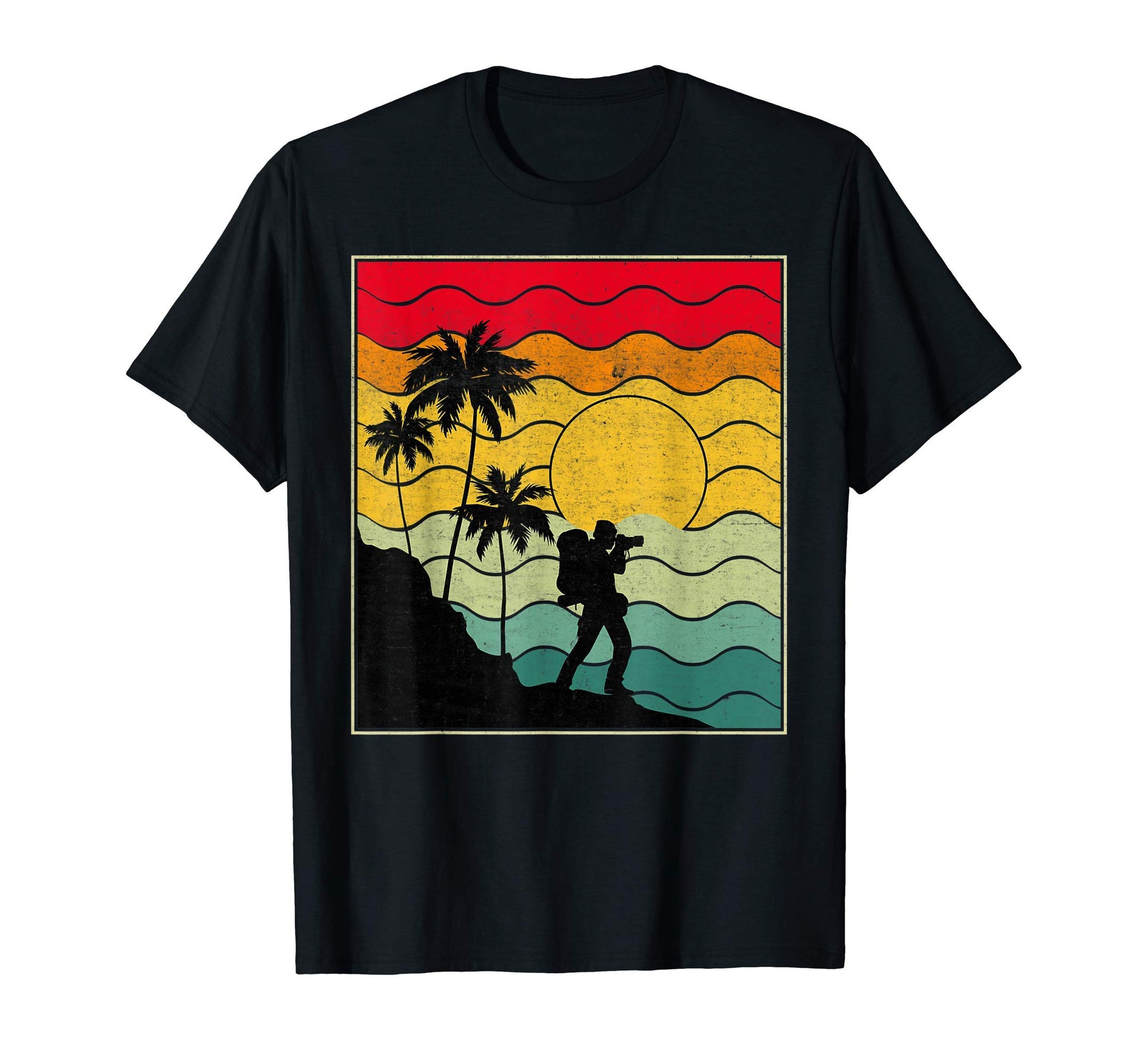 70S Photographer Camera Camping T-Shirt - Streetwear Style Men Women - T-Shirt, Sweatshirt, Hoodie