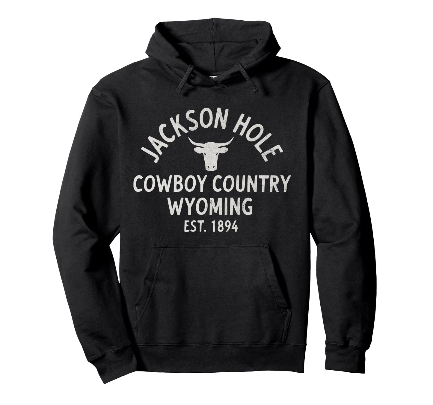Jackson Hole Cowboy Country Wyoming Hoodie - Unique Graphic Unisex - T-Shirt, Sweatshirt, Hoodie