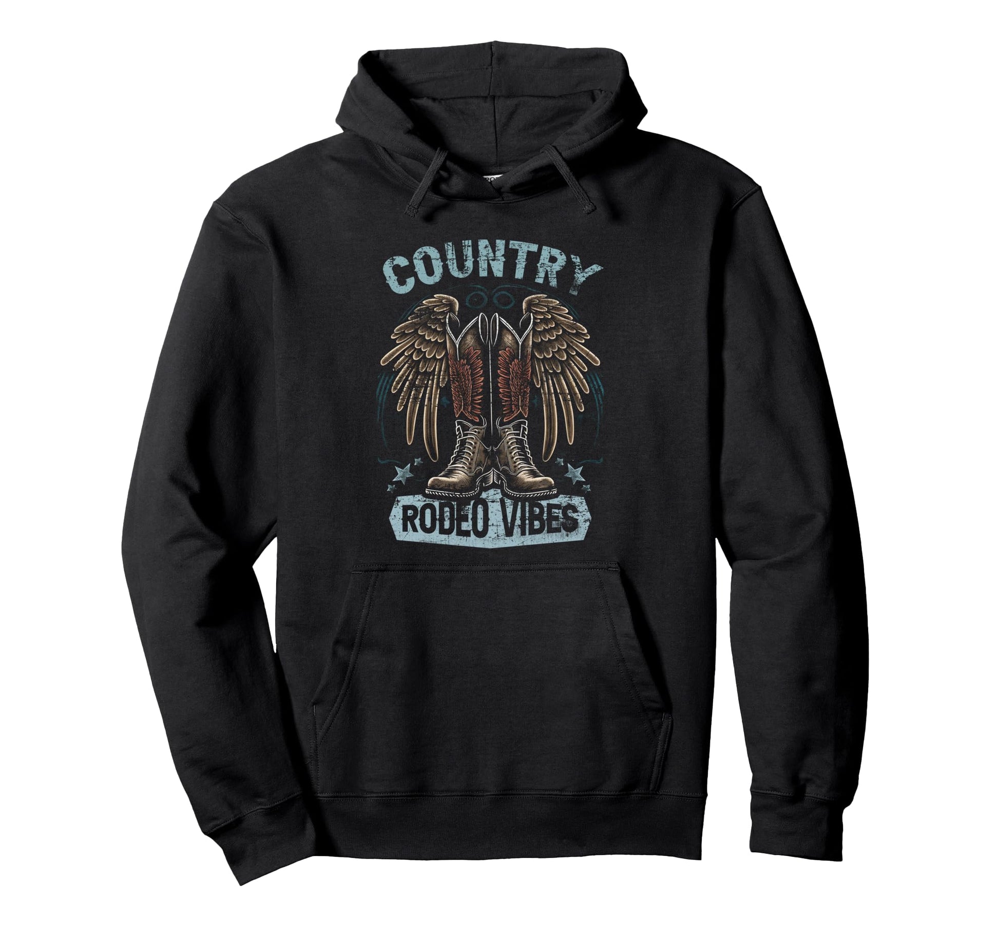 Country Rodeo Vibes Southern Western Cowboy Hoodie - Graphic Print Unisex - T-Shirt, Sweatshirt, Hoodie