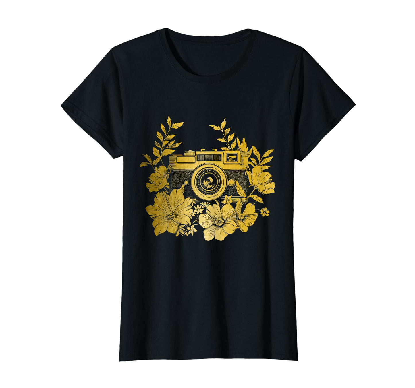 Photographer Camera Flowers Photography T-Shirt - Aesthetic Graphic Unisex - T-Shirt, Sweatshirt, Hoodie