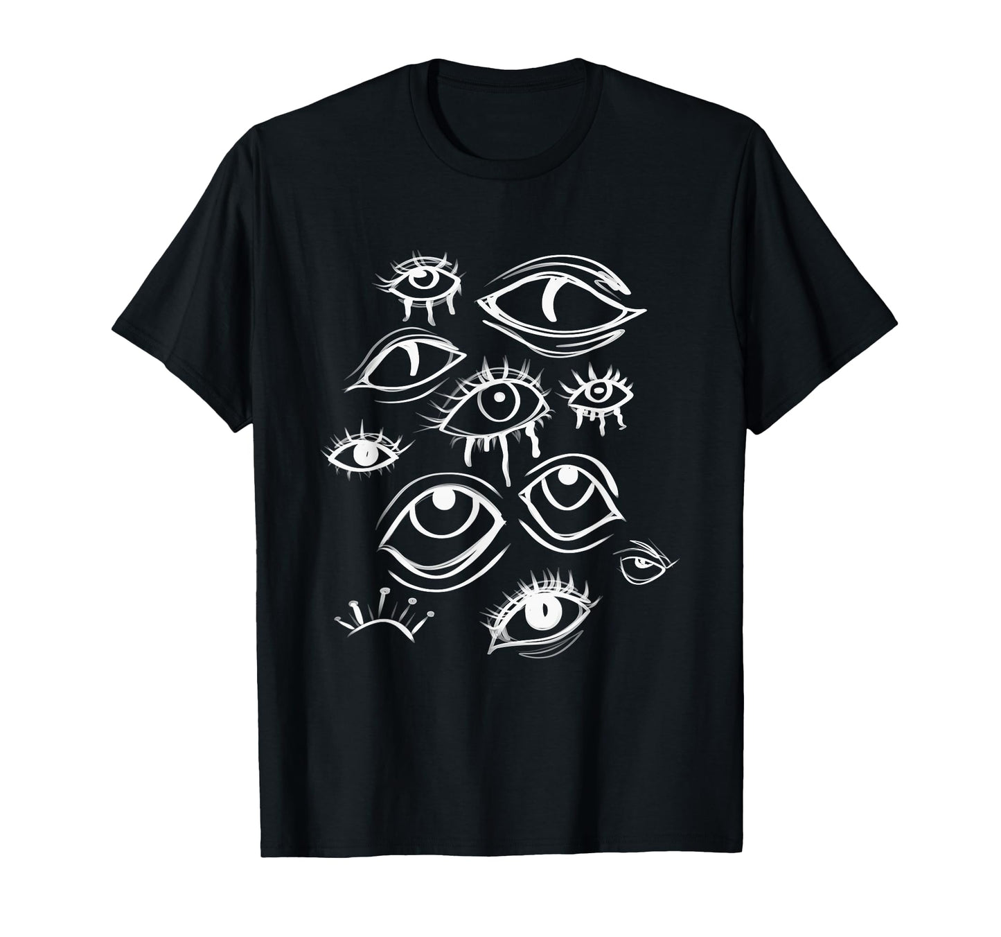 Distressed Eyeball Grunge Eyes Goth T-Shirt - Graphic Print Men Women - T-Shirt, Sweatshirt, Hoodie