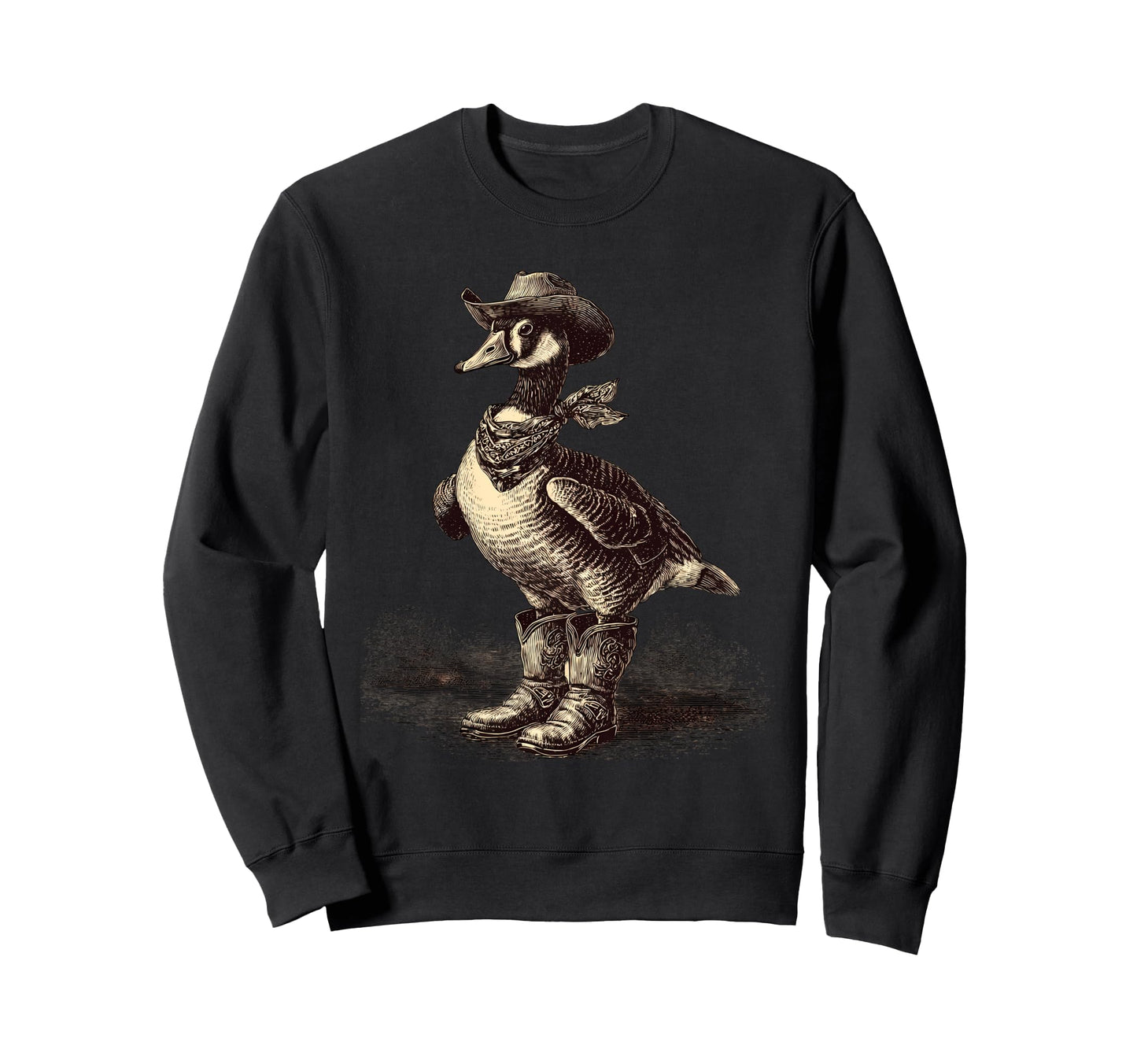 Country Cowboy Goose Rodeo Sweatshirt - Casual Everyday Wear for Adults - T-Shirt, Sweatshirt, Hoodie
