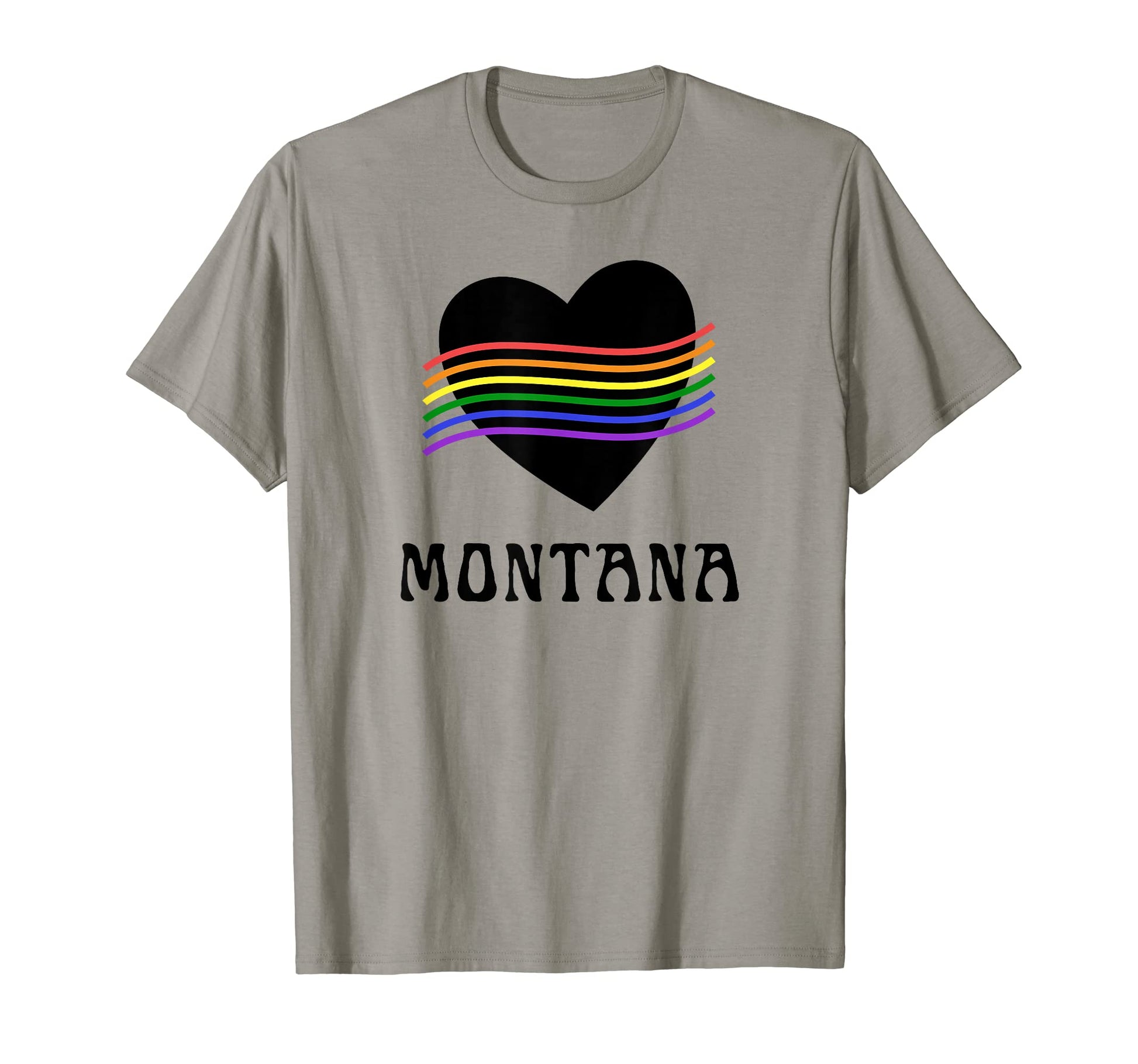 Montana Gay Pride Lgbt Lgbtq Groovy T-Shirt - Novelty Apparel Unisex - T-Shirt, Sweatshirt, Hoodie
