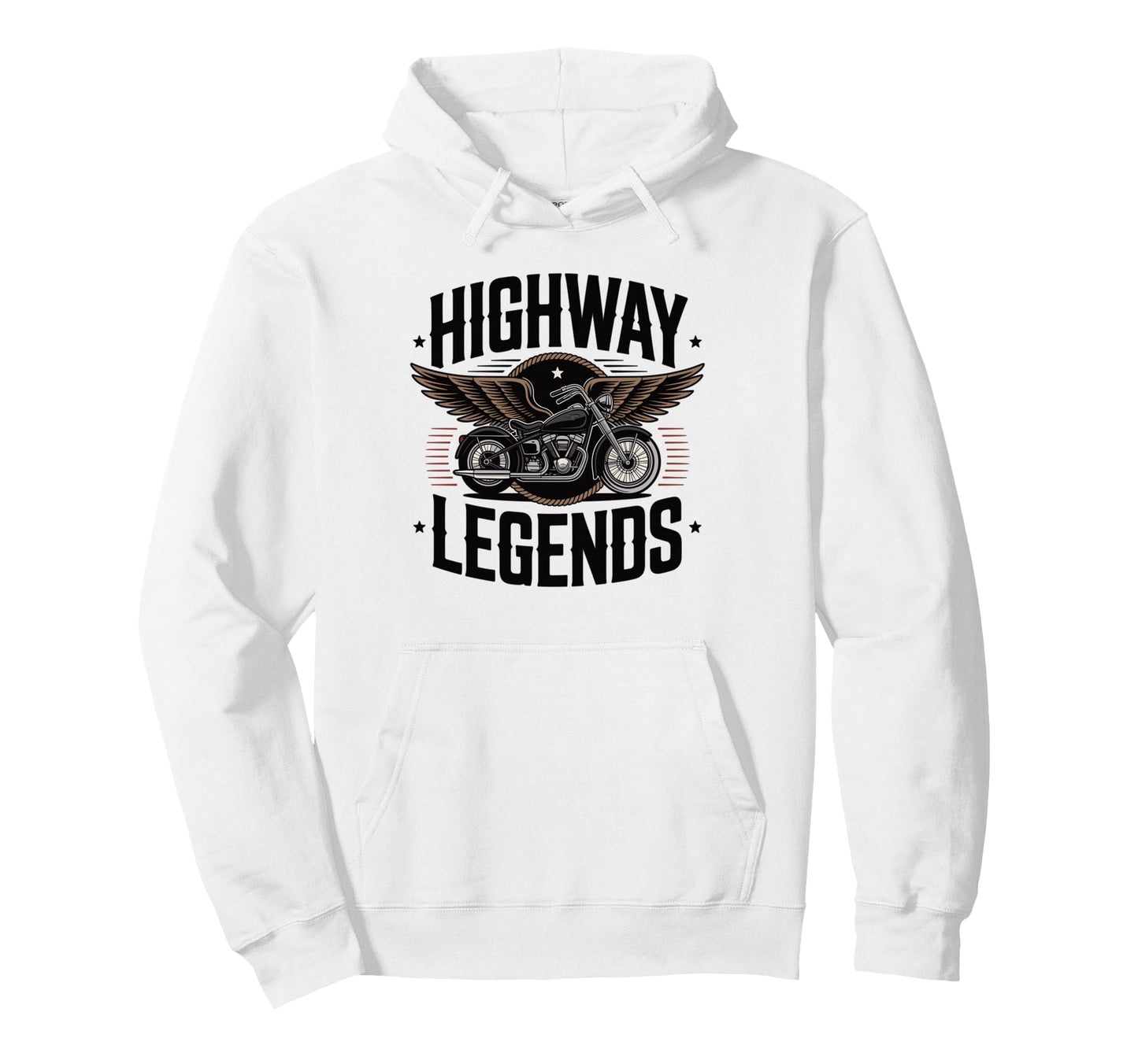 Highway Legends Biker Motorcycle Chopper Hoodie - Graphic Print Men Women - T-Shirt, Sweatshirt, Hoodie