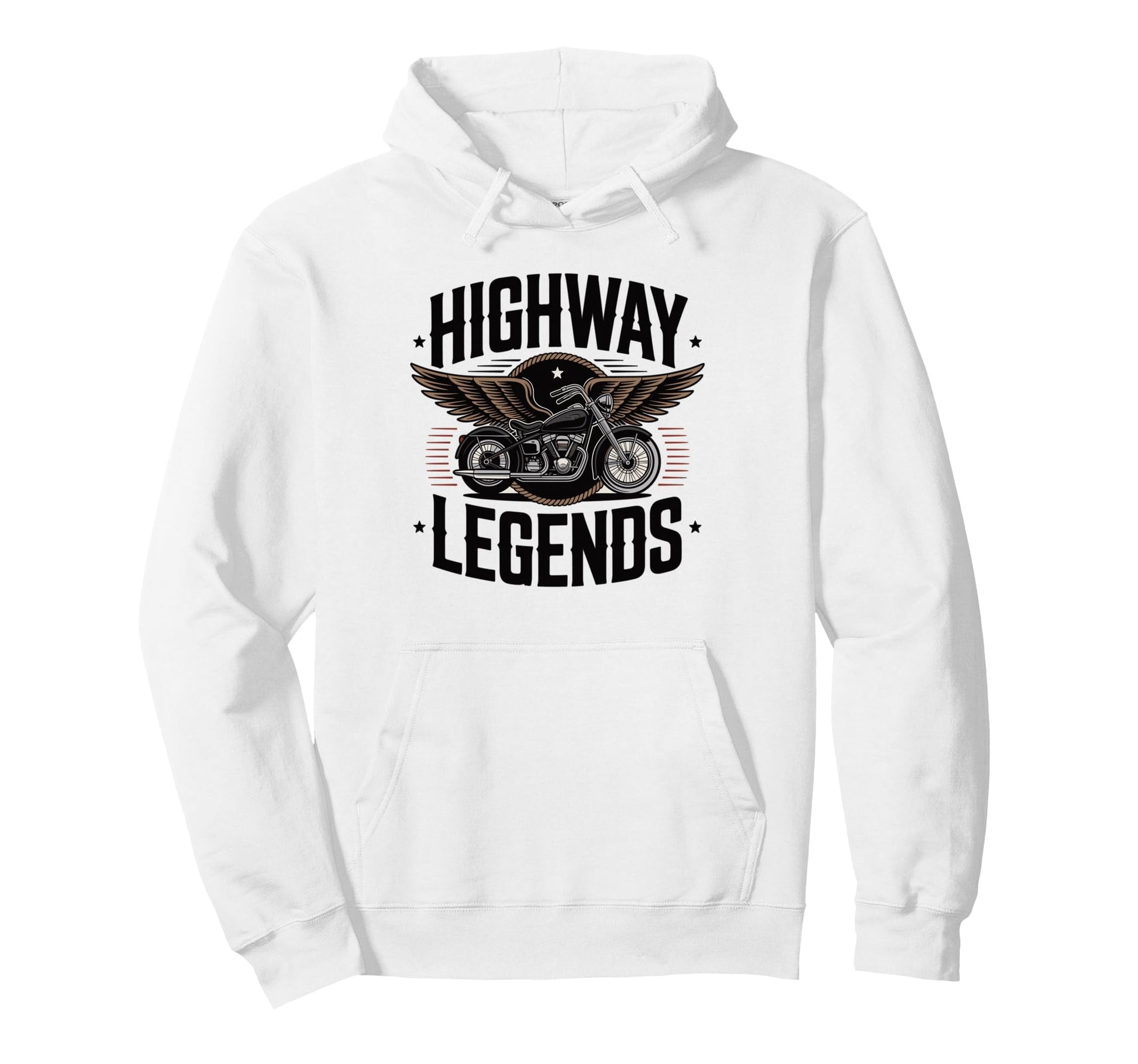 Highway Legends Biker Motorcycle Chopper Hoodie - Graphic Print Men Women - T-Shirt, Sweatshirt, Hoodie