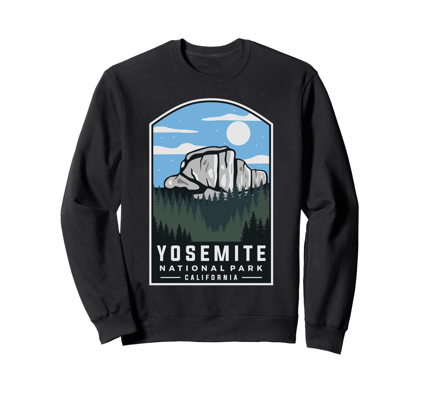 Yosemite National Park Throwback Sweatshirt - Unique Graphic Men Women - T-Shirt, Sweatshirt, Hoodie