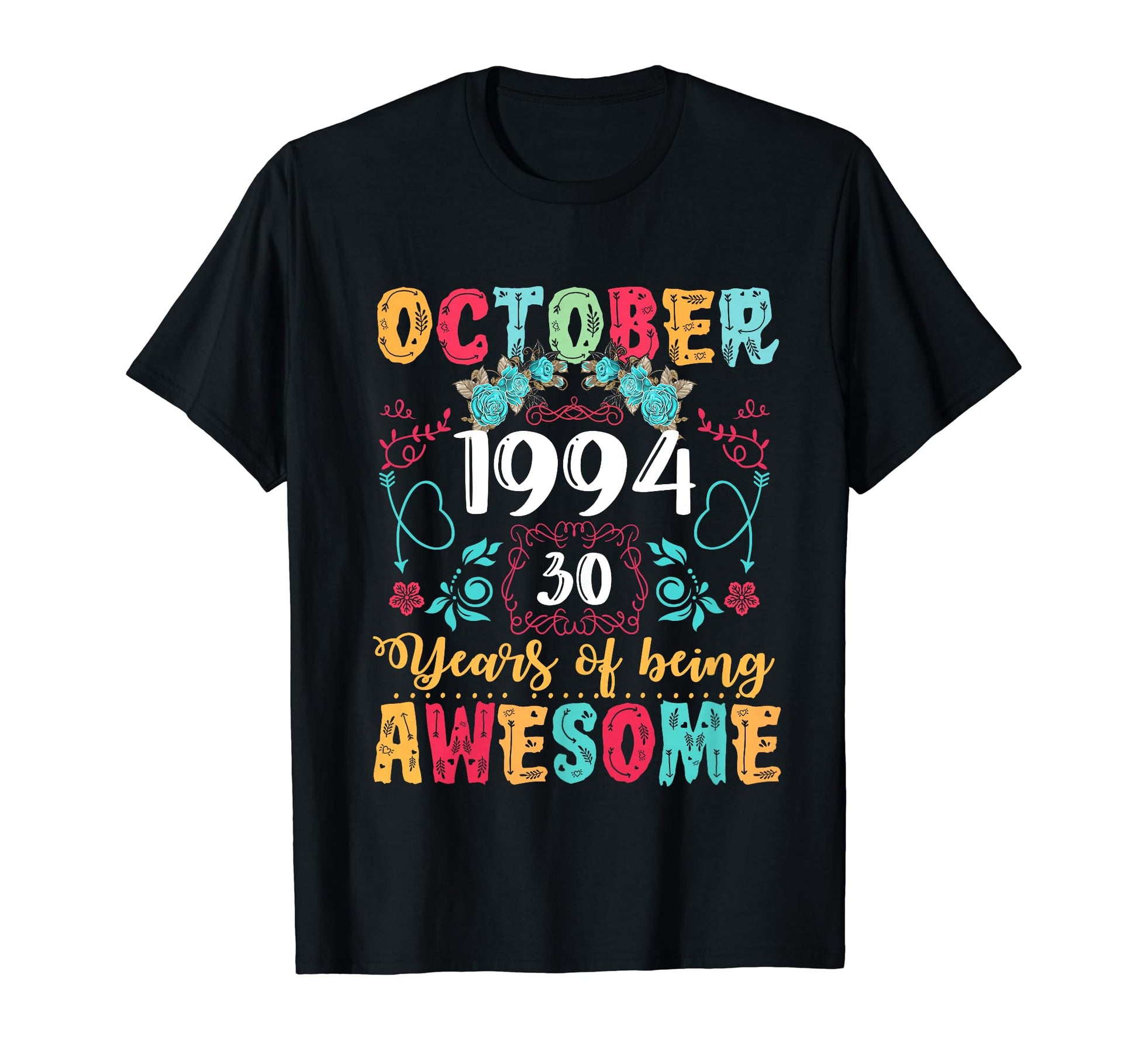 Made October 1994 30Th Birthday Boho T-Shirt - Unique Graphic for Adults - T-Shirt, Sweatshirt, Hoodie