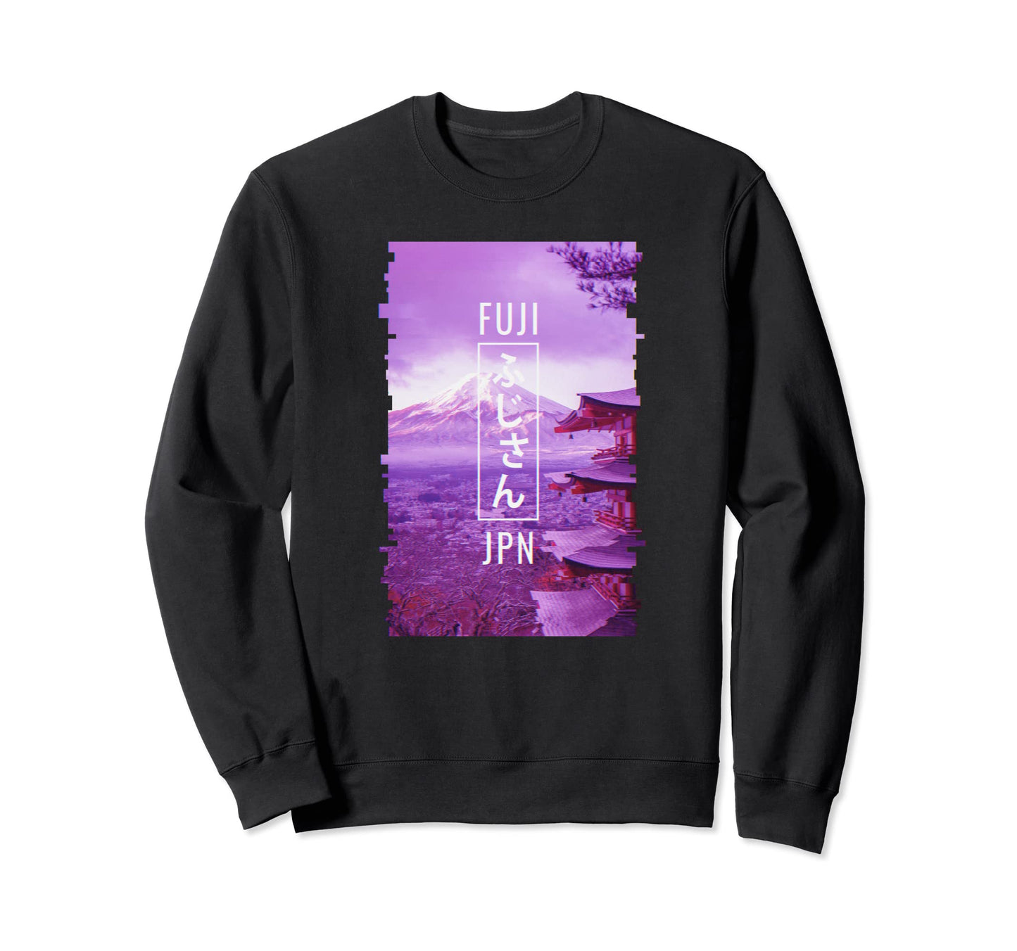 Mt Fuji Vaporwave Aesthetic Sweatshirt - Streetwear Style Men Women - T-Shirt, Sweatshirt, Hoodie