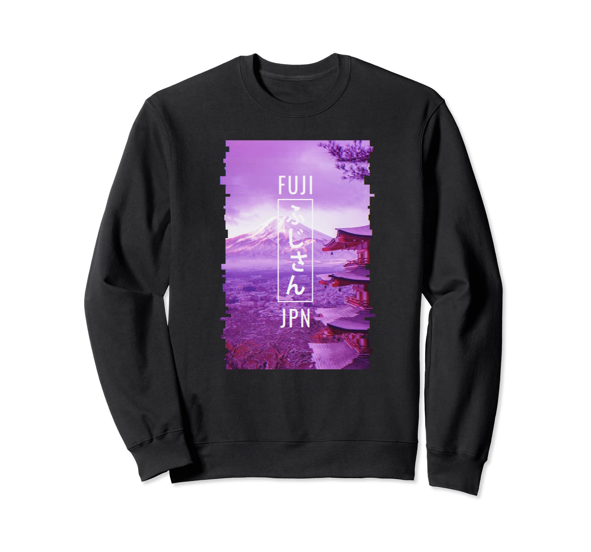 Mt Fuji Vaporwave Aesthetic Sweatshirt - Streetwear Style Men Women - T-Shirt, Sweatshirt, Hoodie