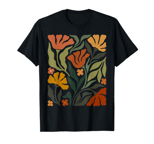 Boho Flower Floral Botanical Nature T-Shirt - Streetwear Style Men Women - T-Shirt, Sweatshirt, Hoodie