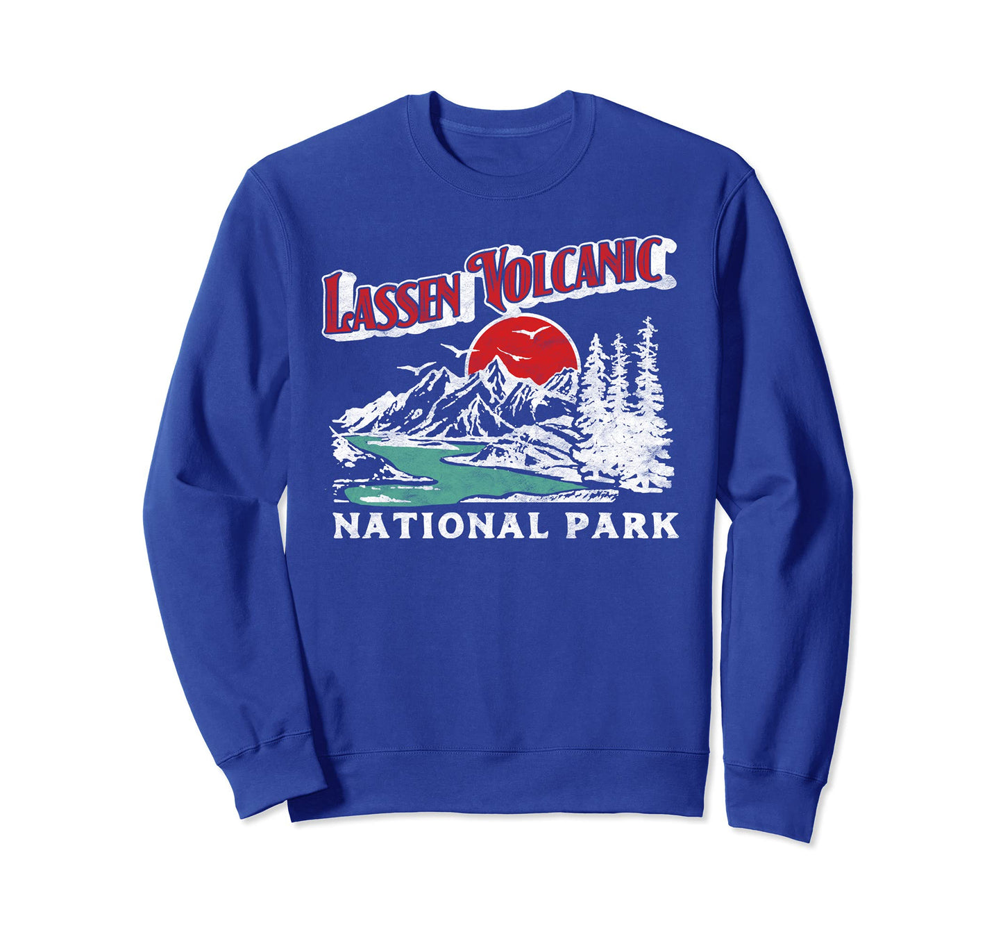Lassen Volcanic National Park 80S Sweatshirt - Custom Art Print for Adults - T-Shirt, Sweatshirt, Hoodie