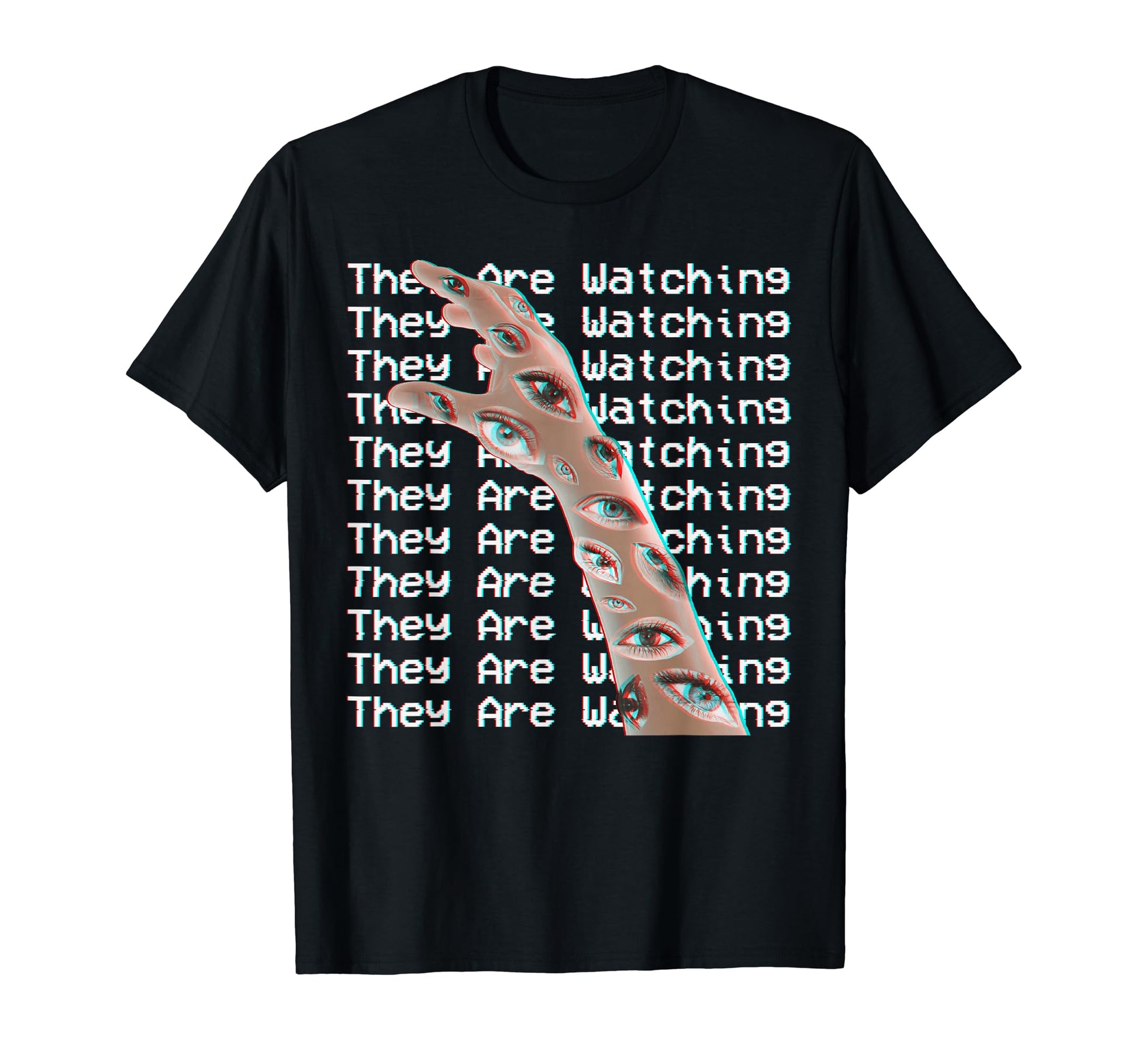 They Are Watching Weirdcore Aesthetic T-Shirt - Novelty Apparel for Adults - T-Shirt, Sweatshirt, Hoodie