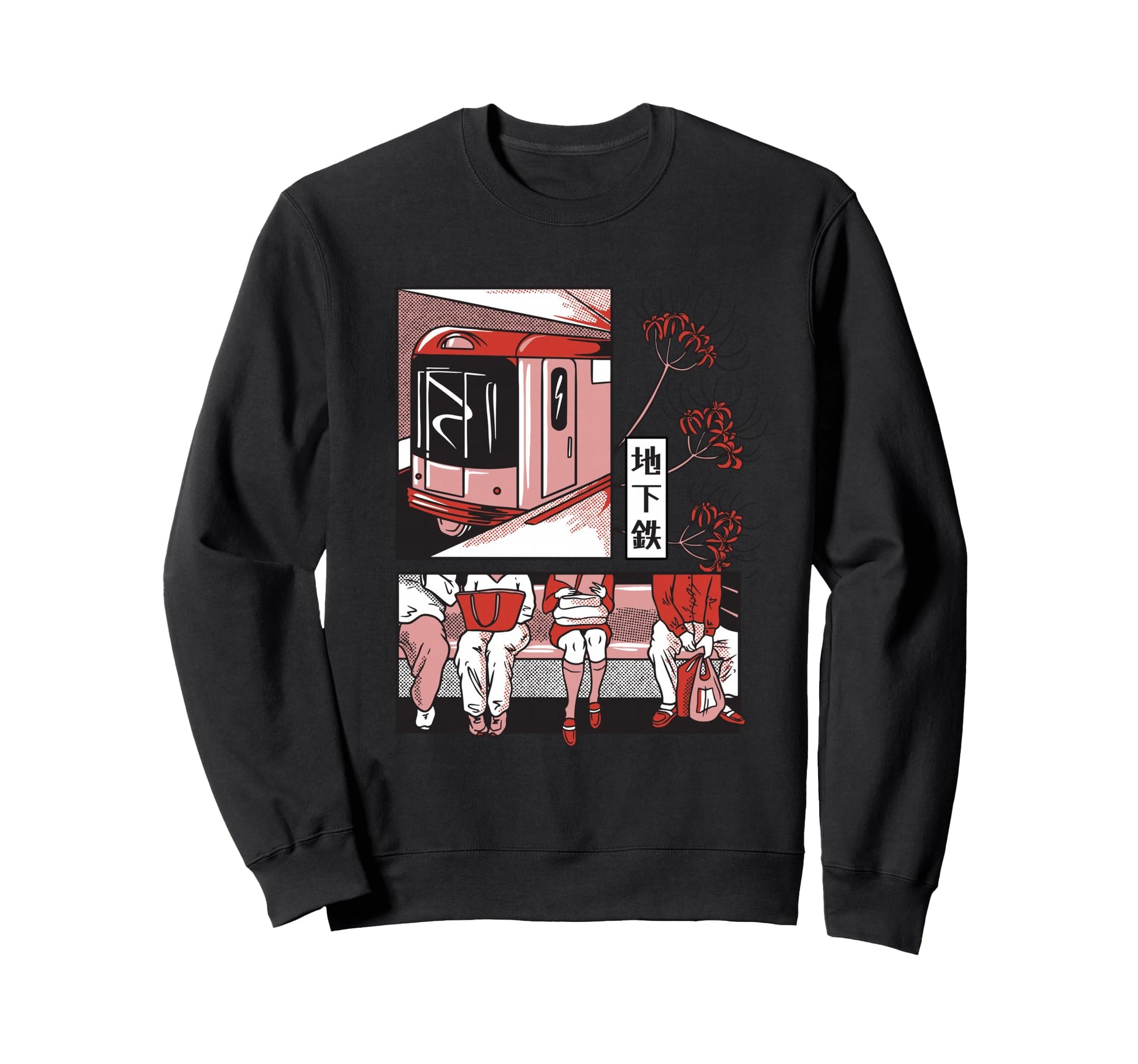 Lofi Vaporwave Subway Train Aesthetic Sweatshirt - Custom Art Print Unisex - T-Shirt, Sweatshirt, Hoodie