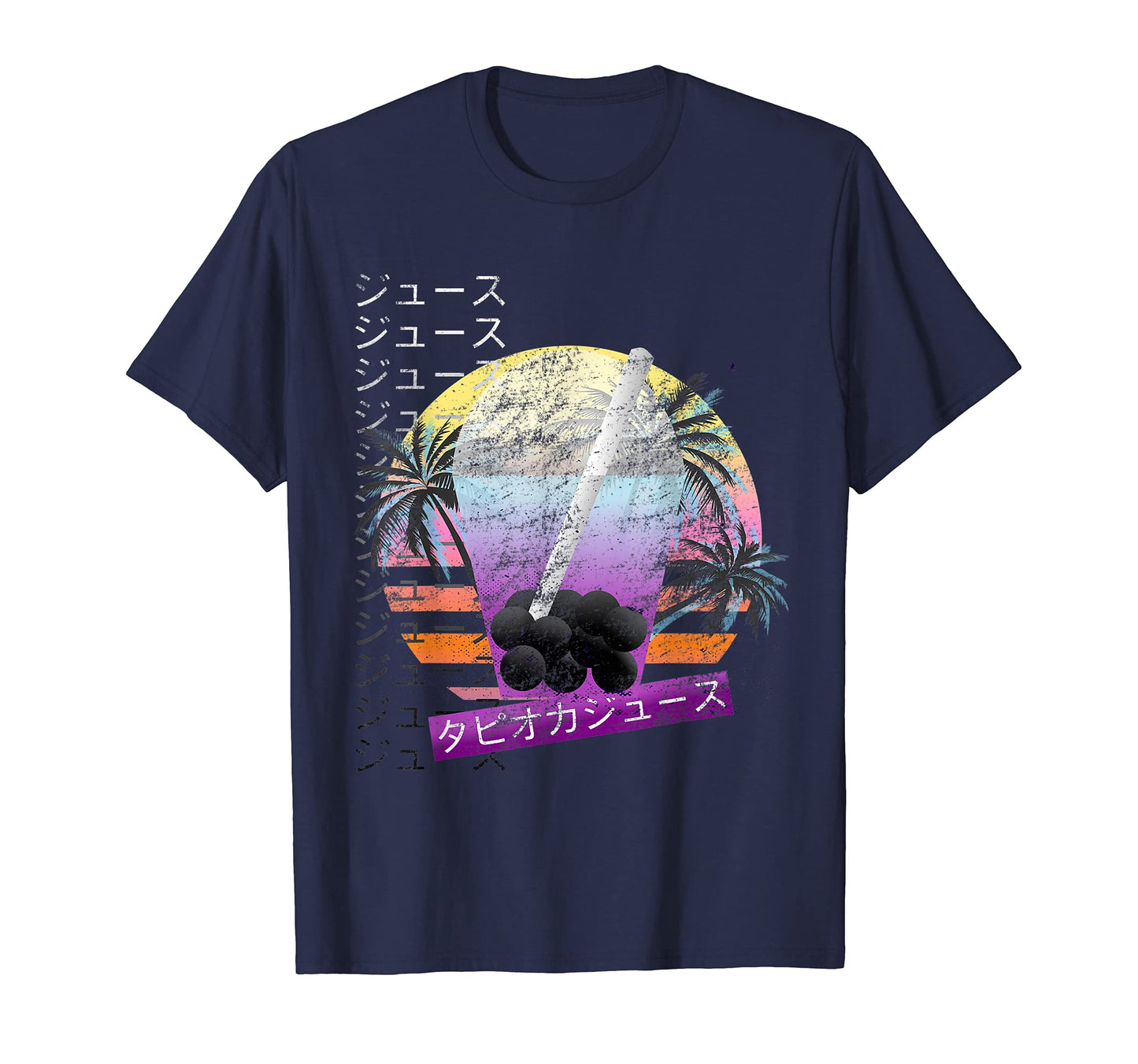 Boba Tea Vaporwave Aesthetic Japanese T-Shirt - Unique Graphic Men Women - T-Shirt, Sweatshirt, Hoodie
