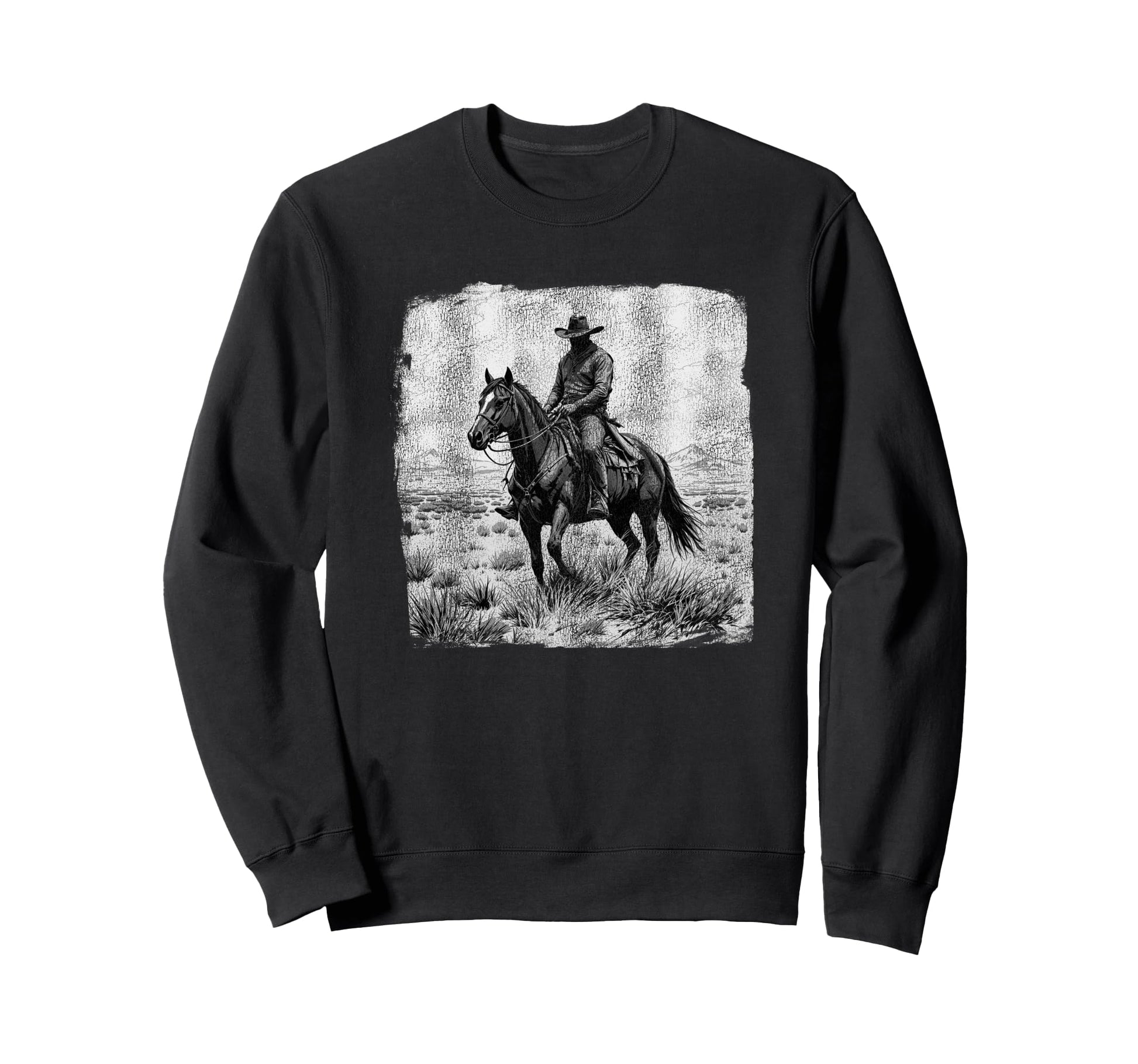 Cowboy Western Sweatshirt - Novelty Apparel for Adults - T-Shirt, Sweatshirt, Hoodie