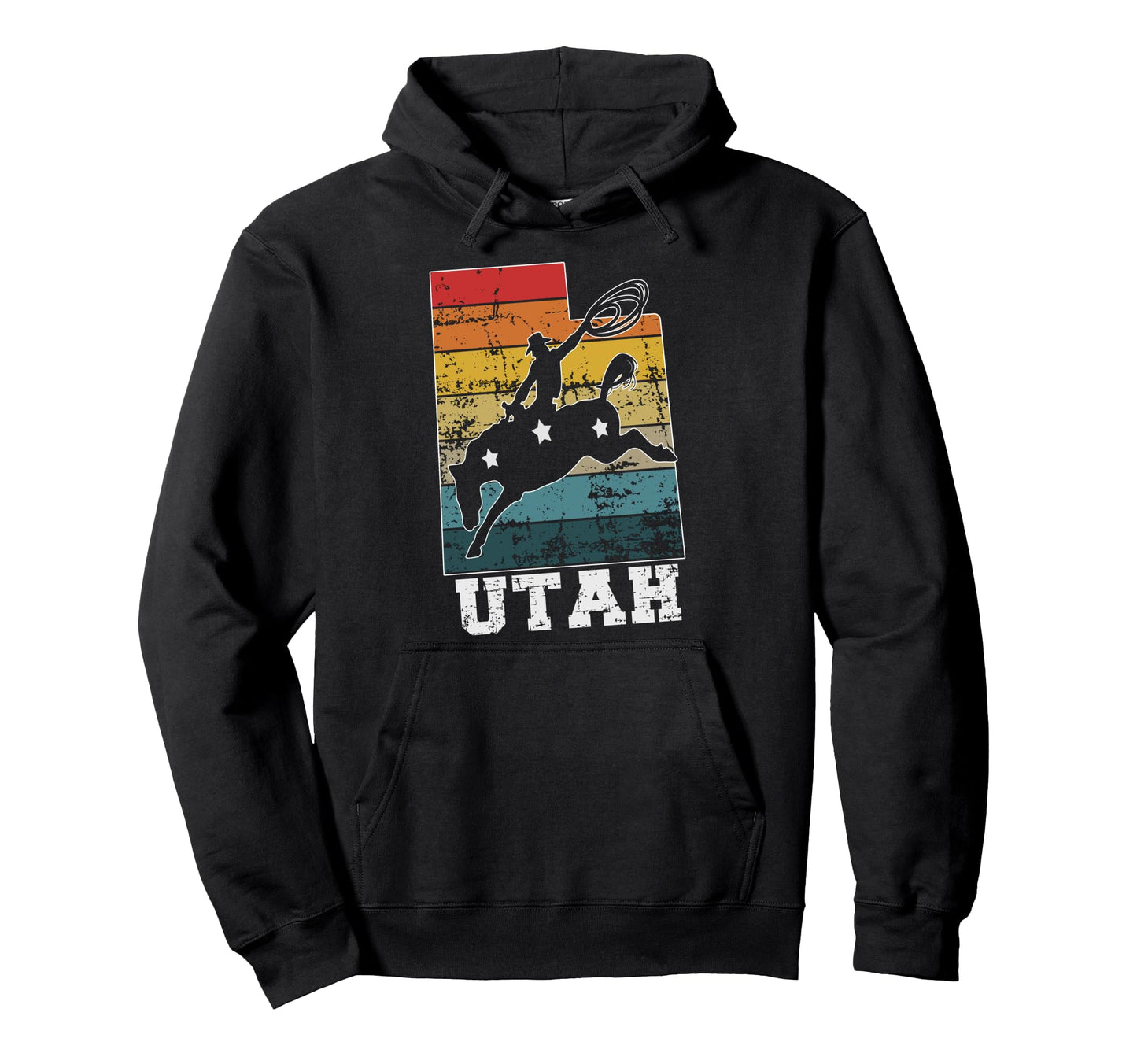 Utah Cowboy Hoodie - Graphic Print for Adults - T-Shirt, Sweatshirt, Hoodie