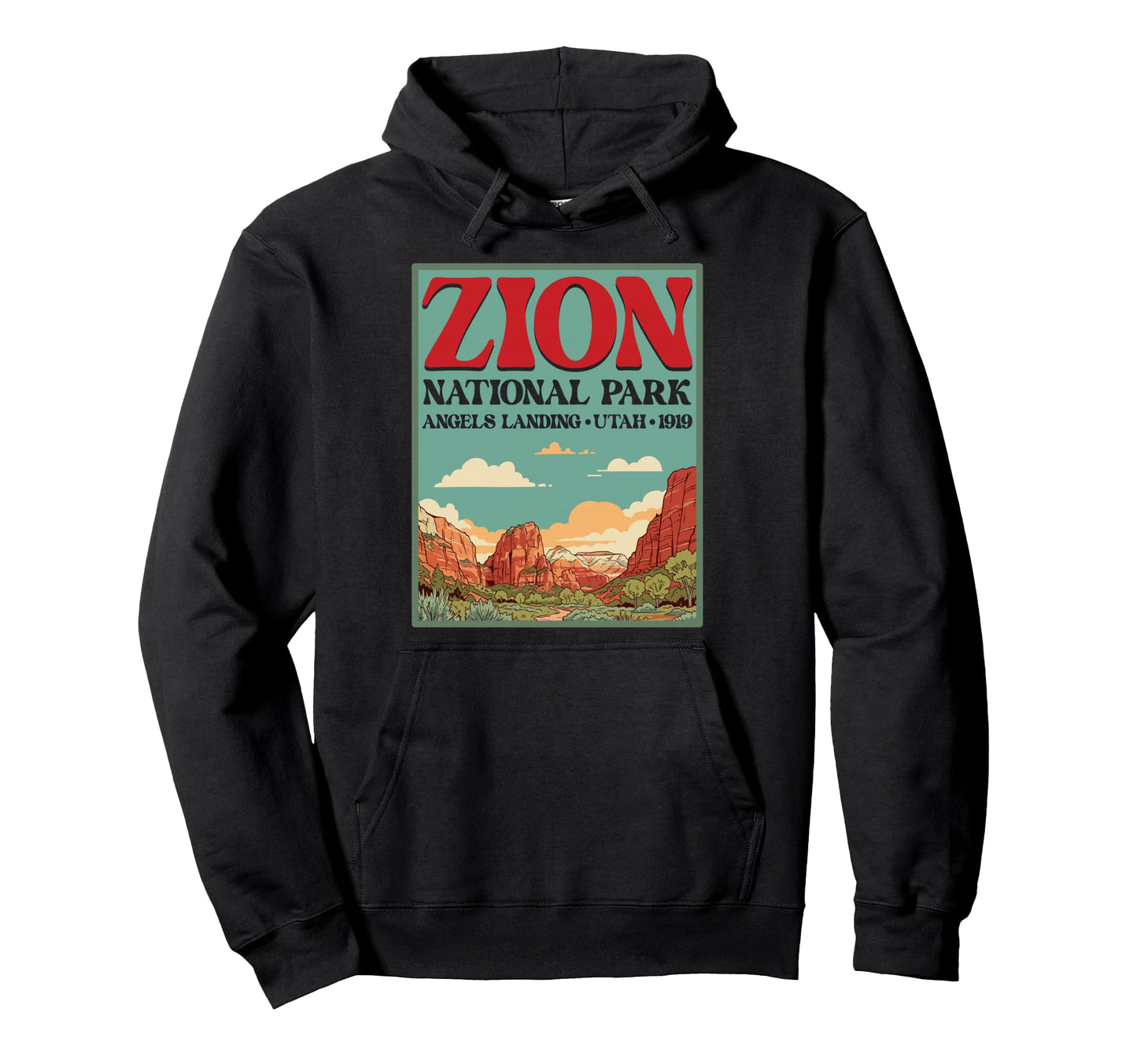 Zion National Park Outdoors Angels Hoodie - Streetwear Style Men Women - T-Shirt, Sweatshirt, Hoodie