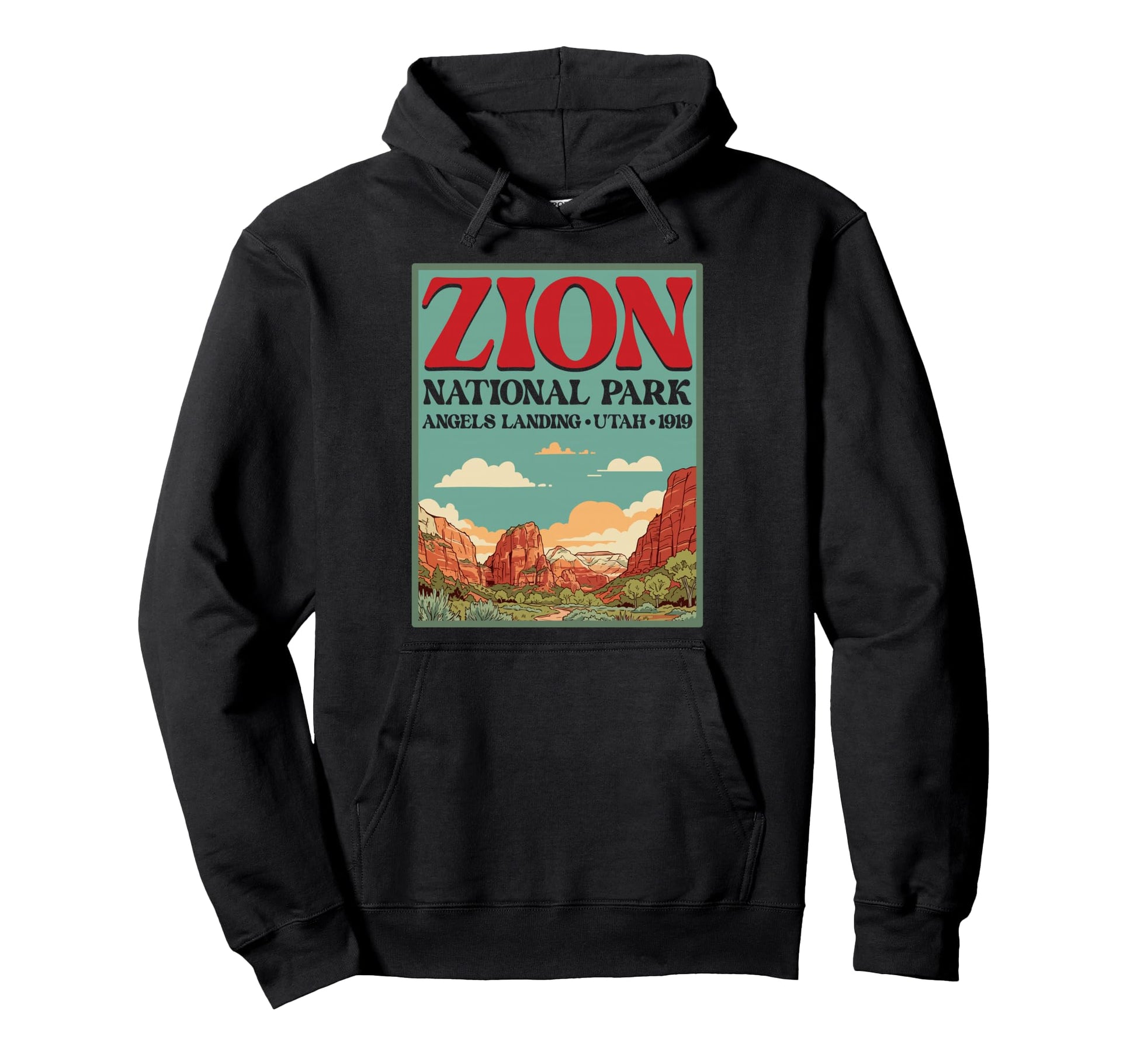 Zion National Park Outdoors Angels Hoodie - Streetwear Style Men Women - T-Shirt, Sweatshirt, Hoodie