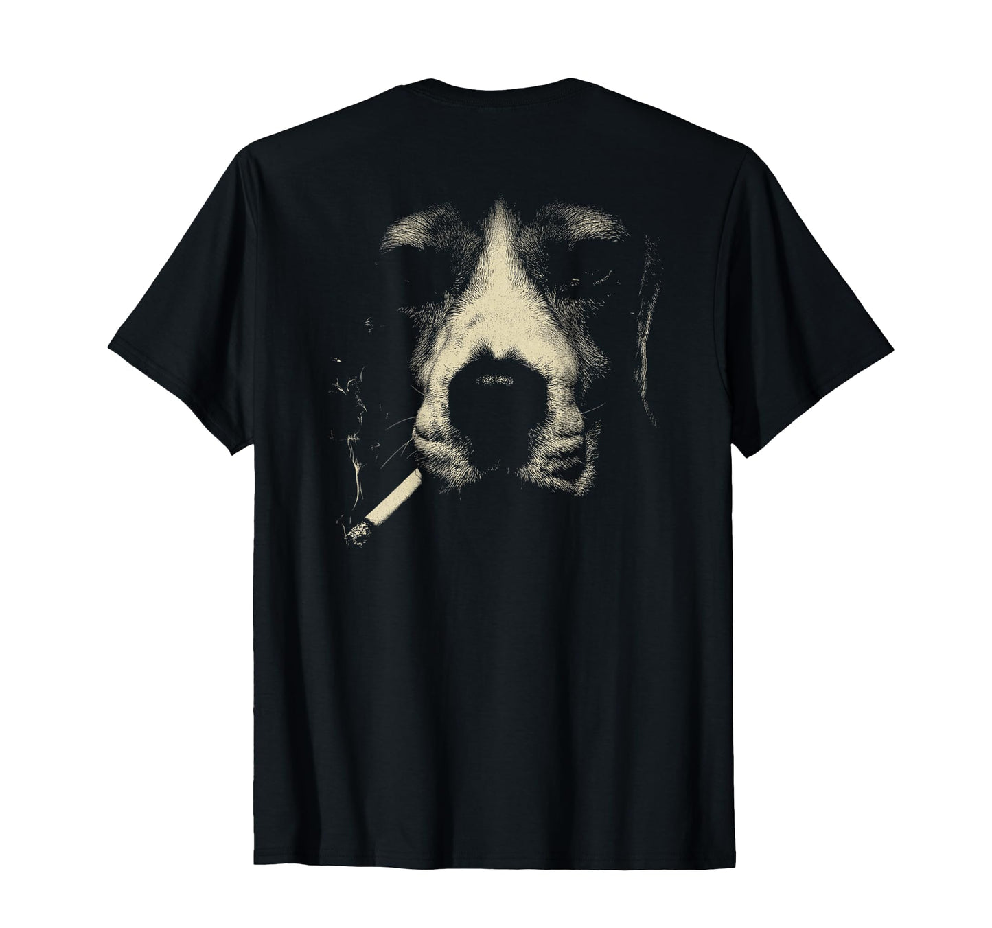 Beagle Smoking Cigarette Grunge Meme T-Shirt - Fun Novelty Design Unisex - T-Shirt, Sweatshirt, Hoodie