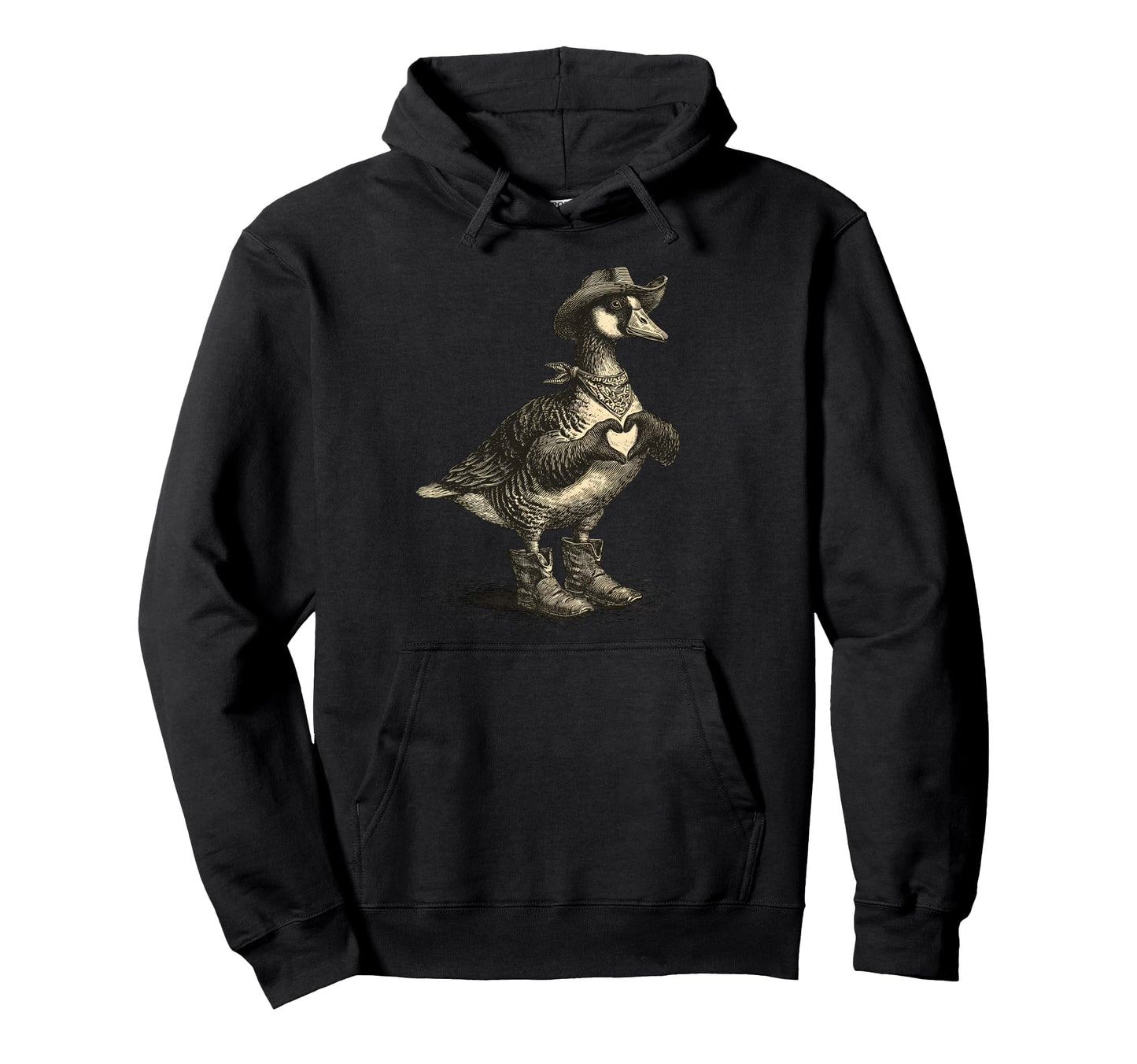 Goose Cowboy Rodeo Cowgirl Western Hoodie - Fun Novelty Design Unisex - T-Shirt, Sweatshirt, Hoodie