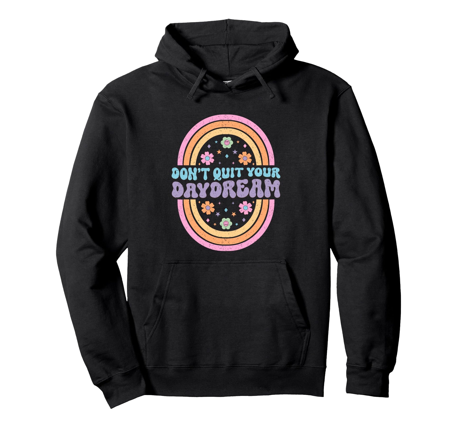 Dont Quit Your Daydream Rainbow Art Hoodie - Novelty Apparel Men Women - T-Shirt, Sweatshirt, Hoodie