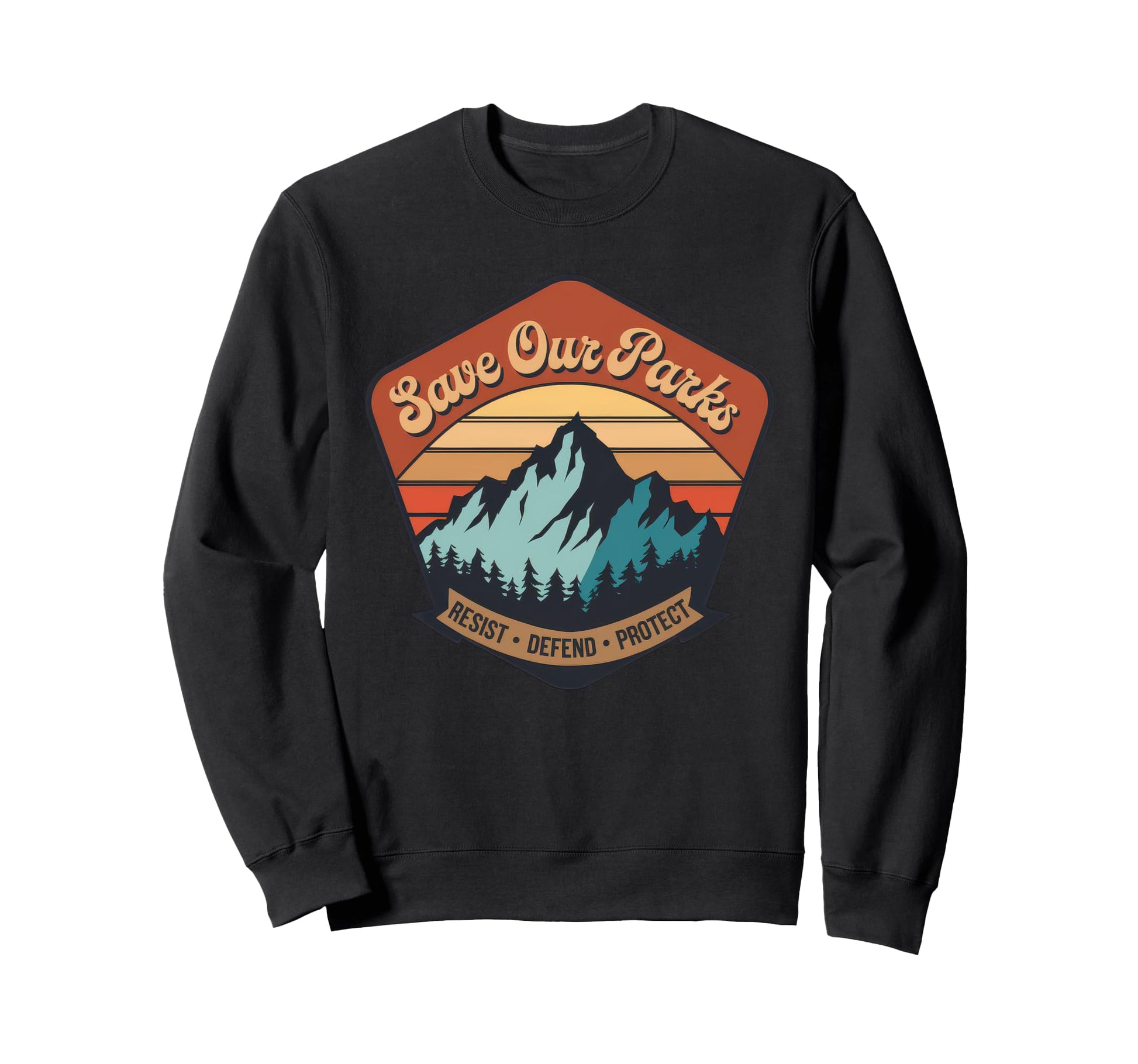 Save Our Parks Protect National Sweatshirt - Minimalist Print Men Women - T-Shirt, Sweatshirt, Hoodie