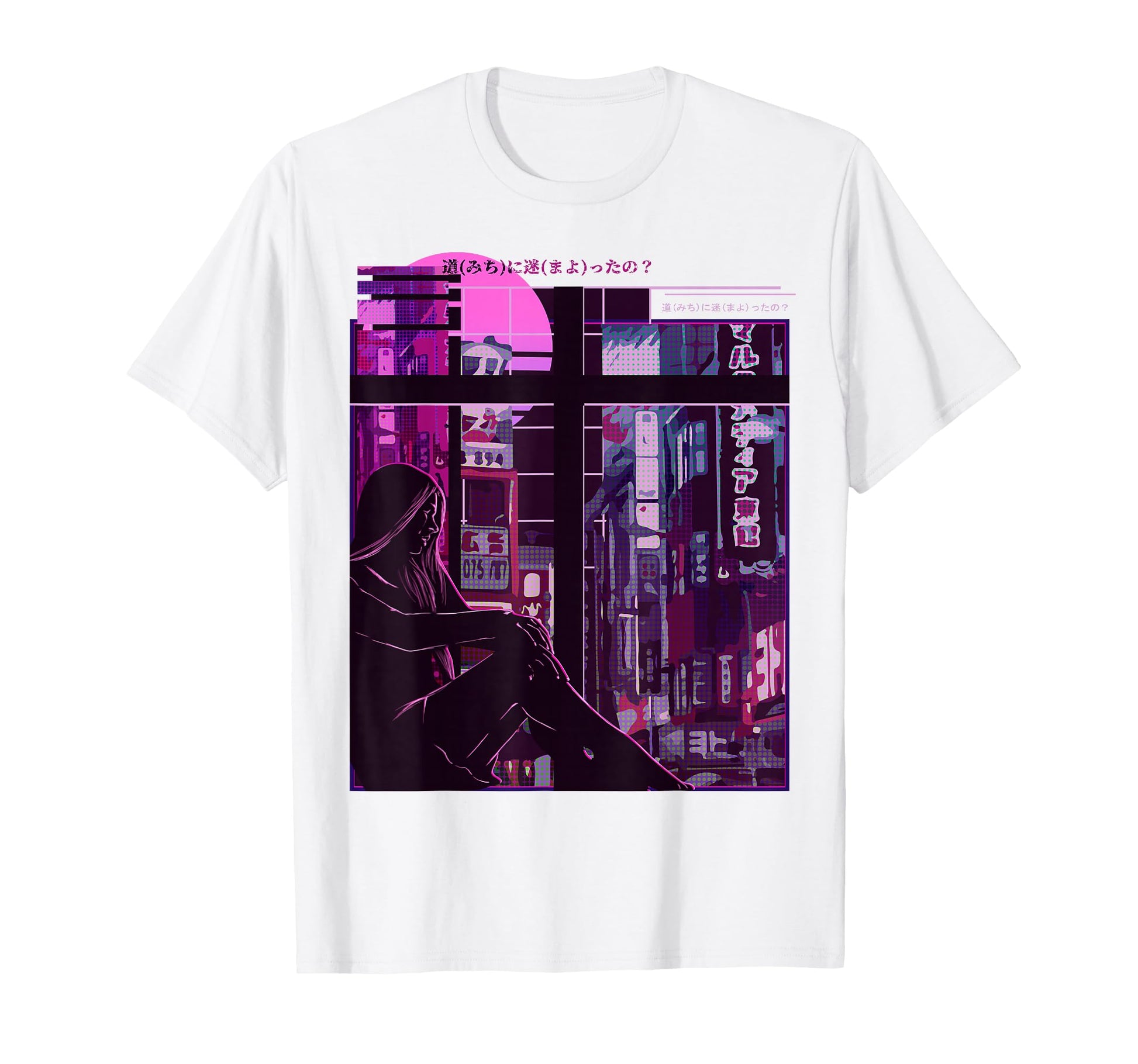 Anime Otaku Vaporwave Aesthetic T-Shirt - Fun Novelty Design for Adults - T-Shirt, Sweatshirt, Hoodie