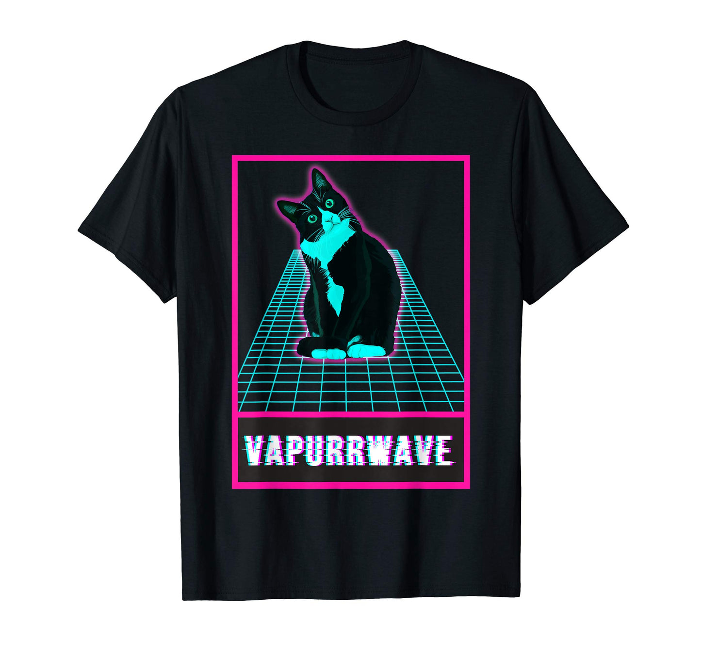 Funny Cat Vapurrwave Aesthetic Vaporwave T-Shirt - Streetwear Style Unisex - T-Shirt, Sweatshirt, Hoodie