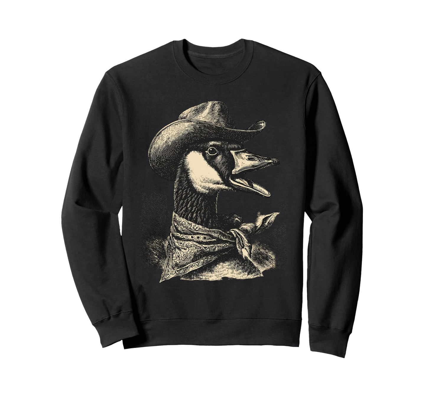 Goose Cowboy Rodeo Cowgirl Sweatshirt - Aesthetic Graphic for Adults - T-Shirt, Sweatshirt, Hoodie
