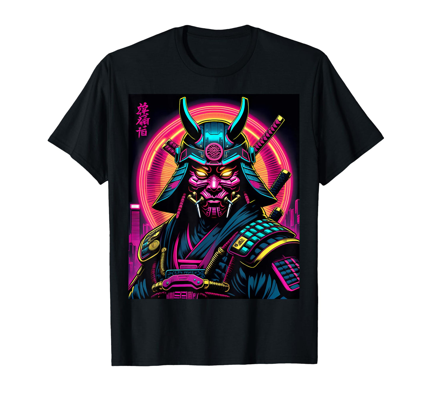 Cyber Samurai Japanese Futuristic T-Shirt - Aesthetic Graphic Unisex - T-Shirt, Sweatshirt, Hoodie
