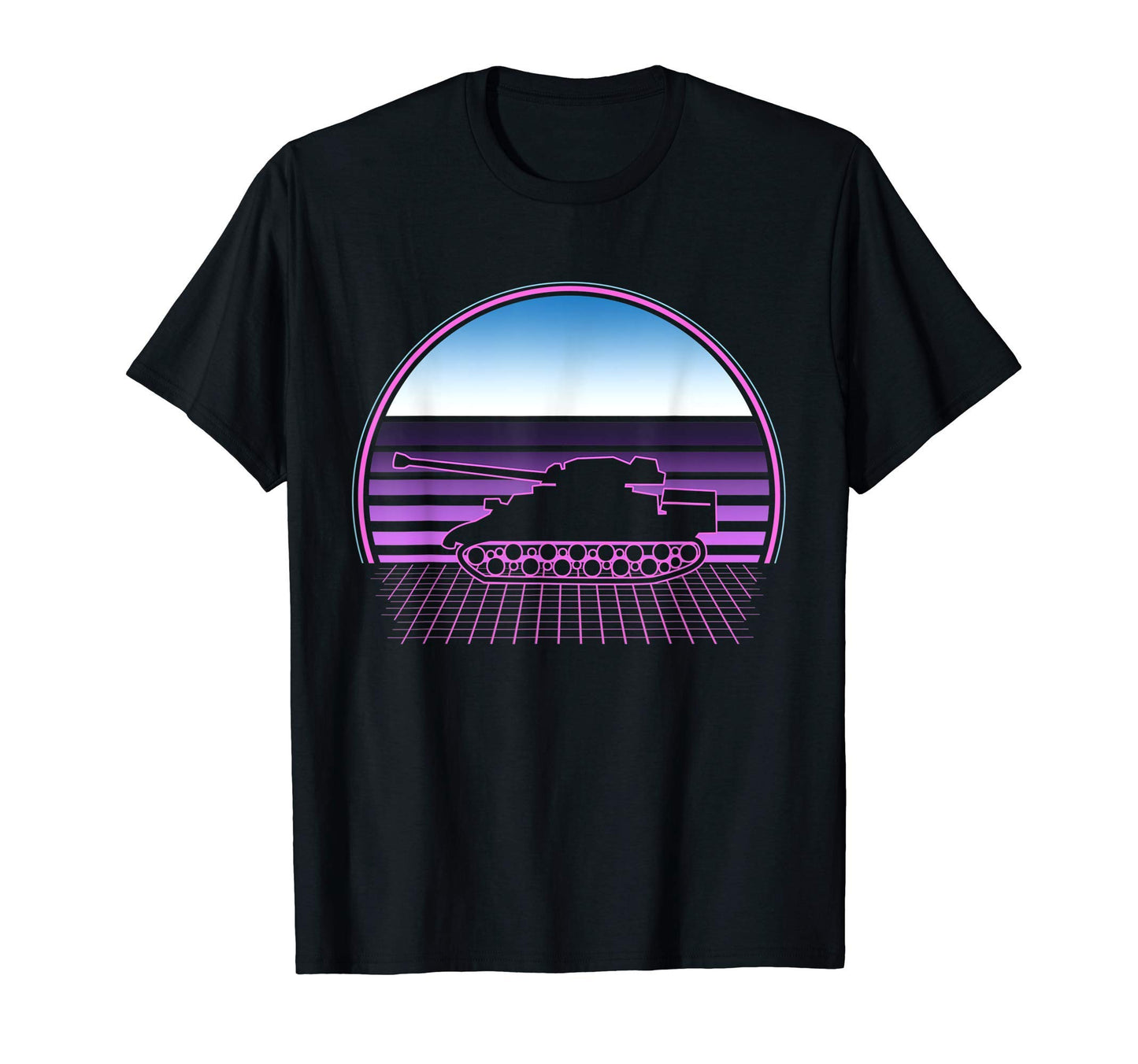Tank 80S Vaporwave Aesthetic Ww2 History T-Shirt - Novelty Apparel Unisex - T-Shirt, Sweatshirt, Hoodie