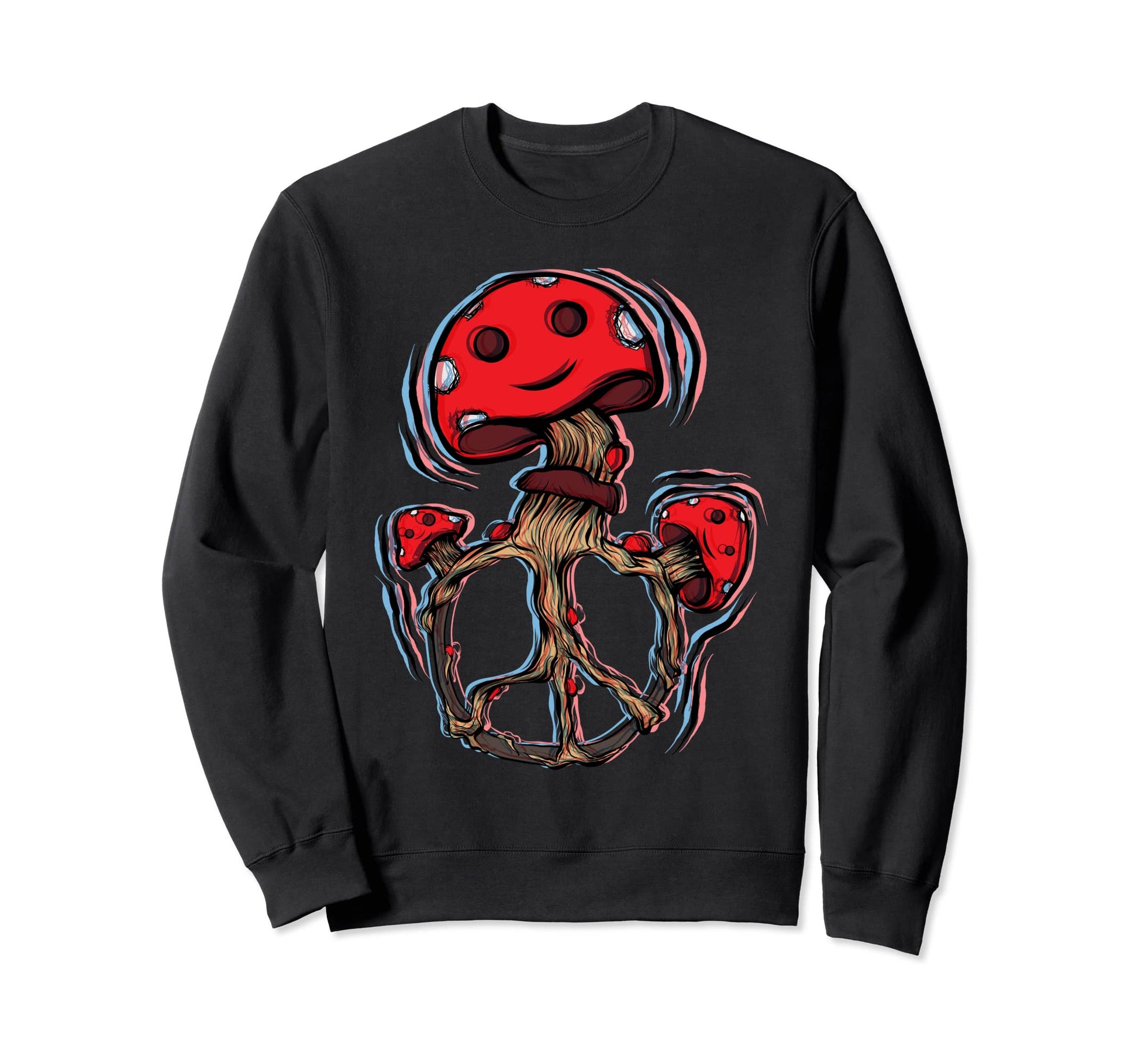 Goblincore Mushroom Vaporwave Sweatshirt - Novelty Apparel for Adults - T-Shirt, Sweatshirt, Hoodie