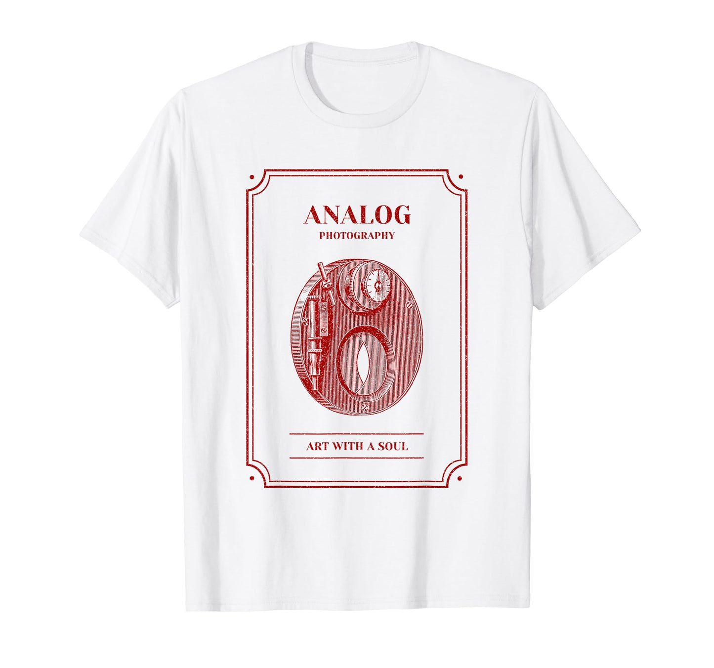Analog Photography Art Soul Camera T-Shirt - Minimalist Print for Adults - T-Shirt, Sweatshirt, Hoodie