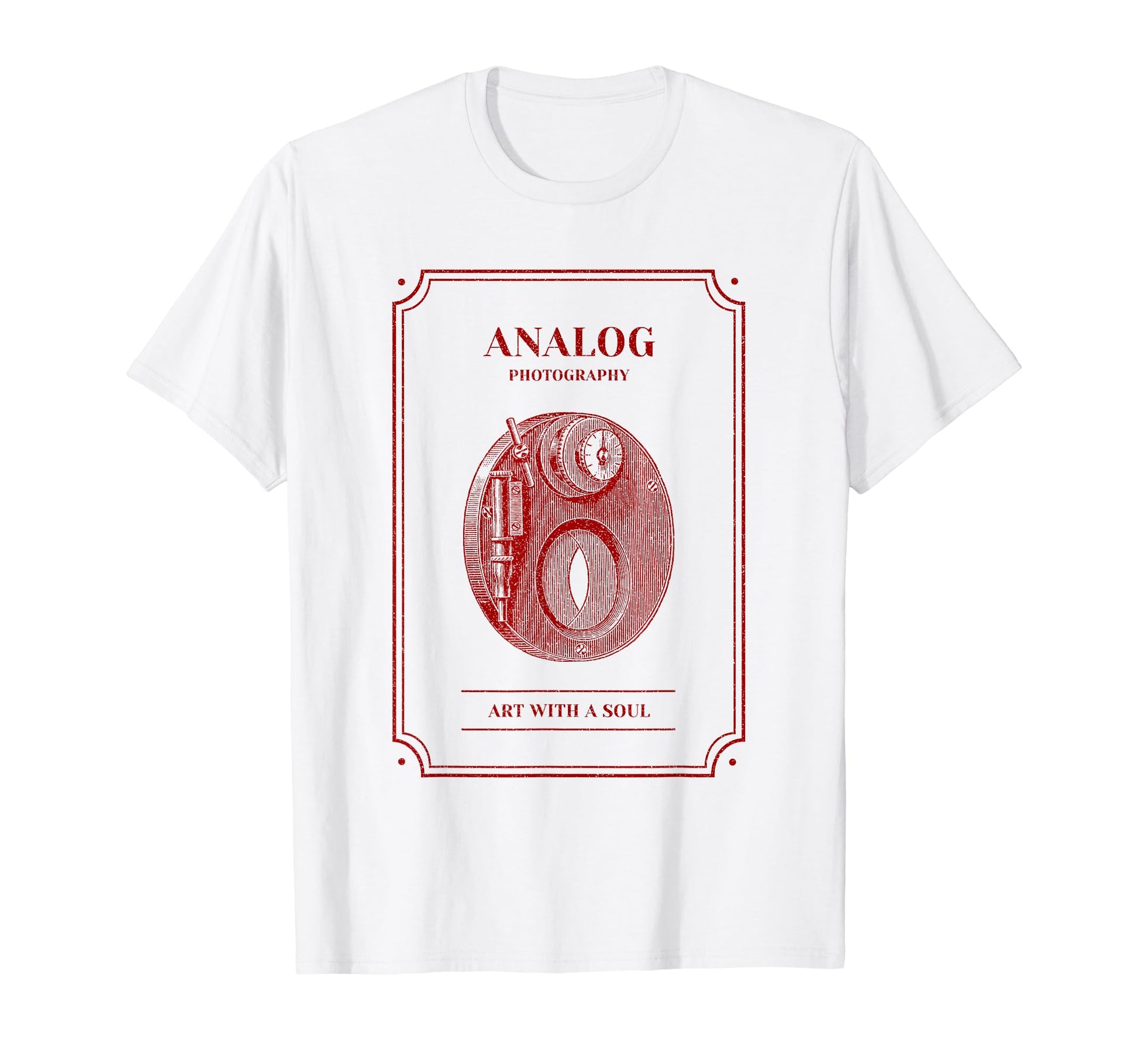 Analog Photography Art Soul Camera T-Shirt - Minimalist Print for Adults - T-Shirt, Sweatshirt, Hoodie