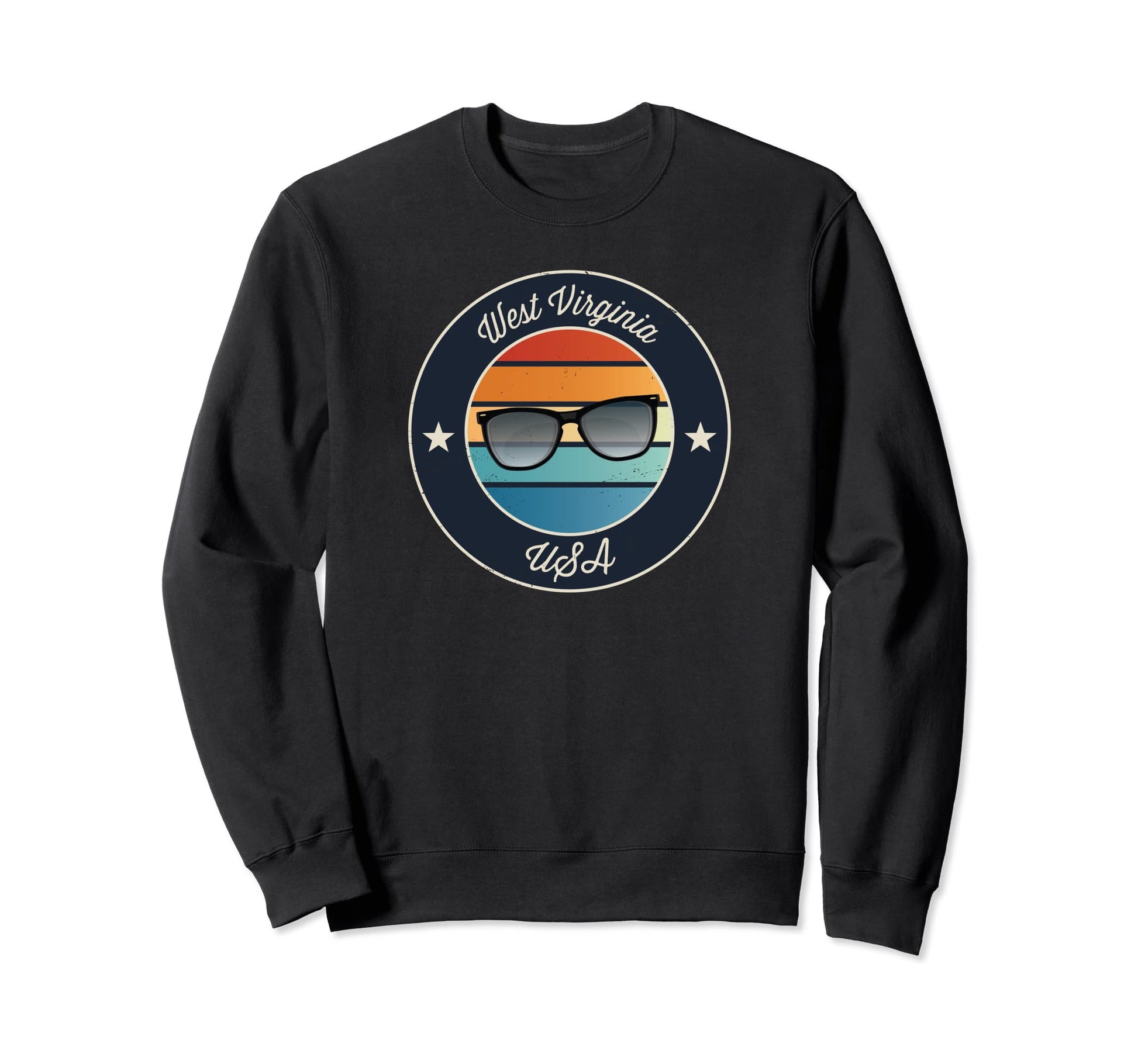 West Virginia Souvenir Sunset Sweatshirt - Novelty Apparel Men Women - T-Shirt, Sweatshirt, Hoodie