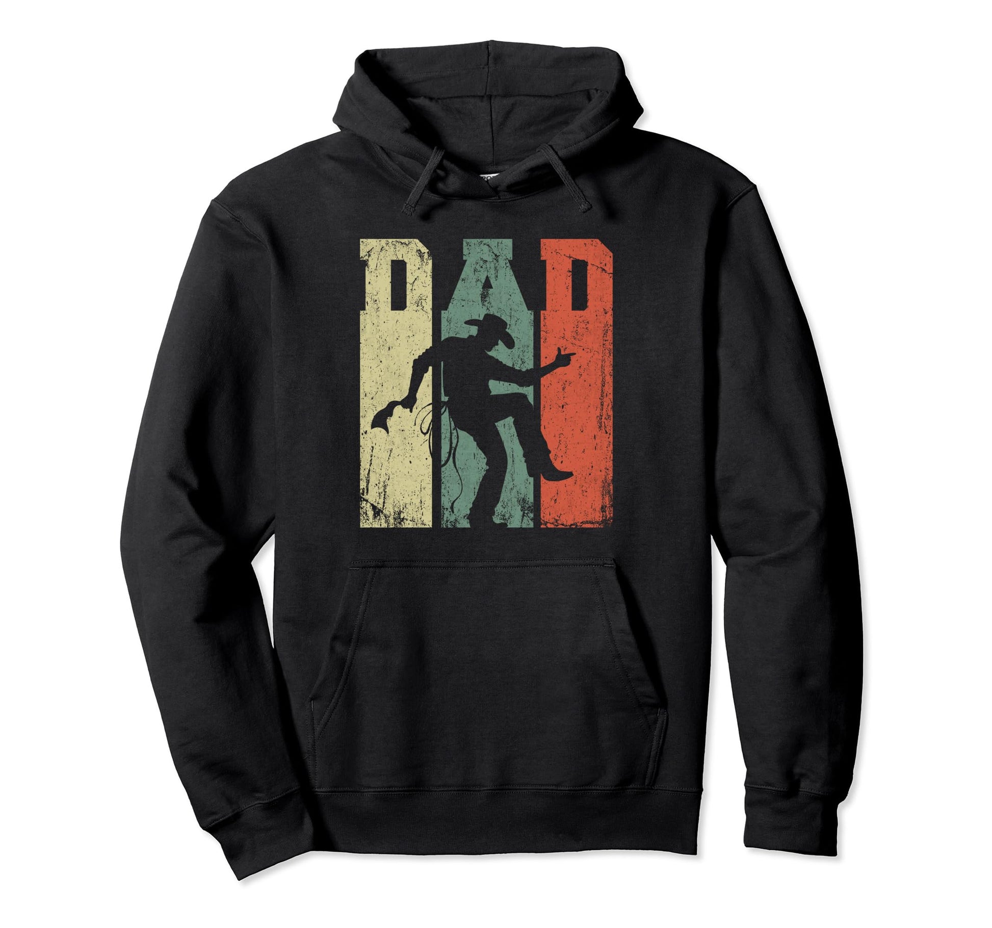 Cowboy Dad Horse Daddy Silhouette Hoodie - Trendy Graphic Men Women - T-Shirt, Sweatshirt, Hoodie