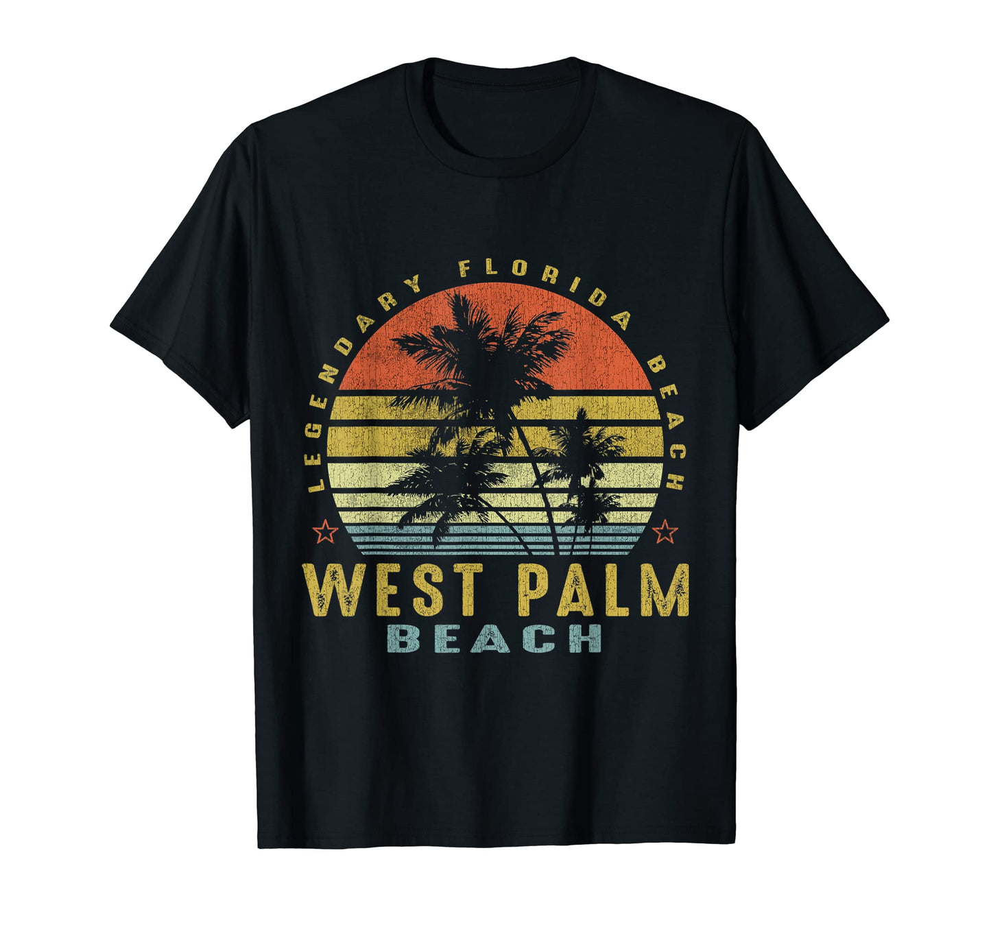 West Palm Beach Palm Sunset Beach T-Shirt - Streetwear Style Men Women - T-Shirt, Sweatshirt, Hoodie