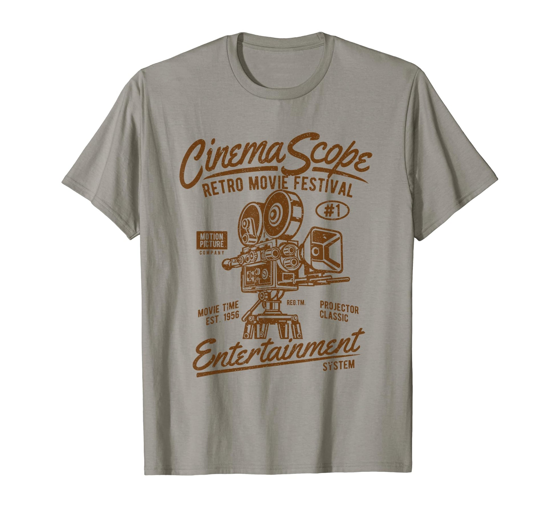 Cinema Scope Entertainment Movie Camera T-Shirt - Graphic Print Men Women - T-Shirt, Sweatshirt, Hoodie