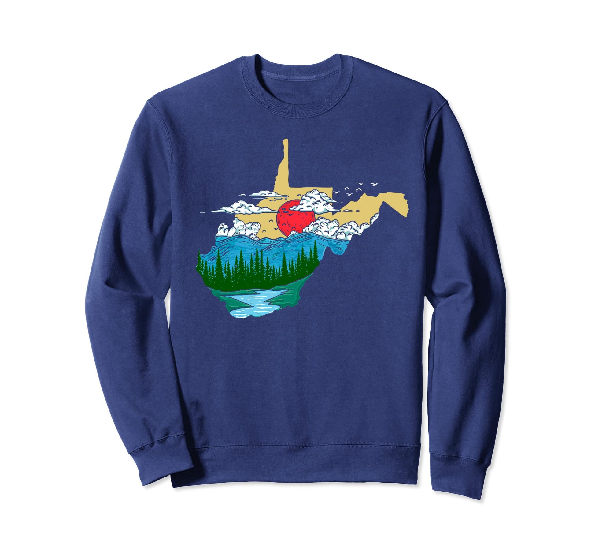 West Virginia Pride Outdoors Sweatshirt - Casual Everyday Wear Men Women - T-Shirt, Sweatshirt, Hoodie