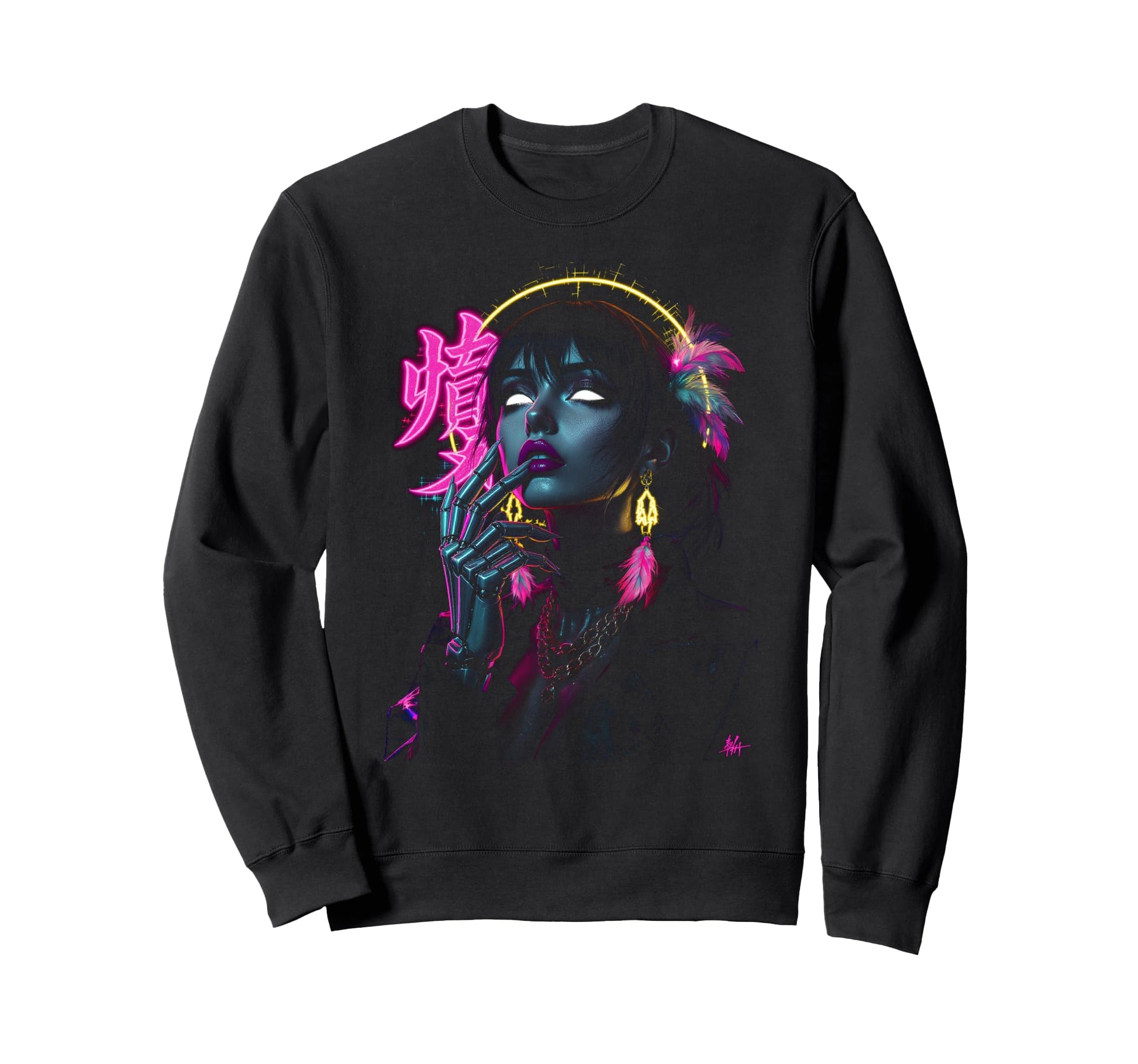 Japanese Aesthetic Streetwear Sweatshirt - Trendy Graphic for Adults - T-Shirt, Sweatshirt, Hoodie