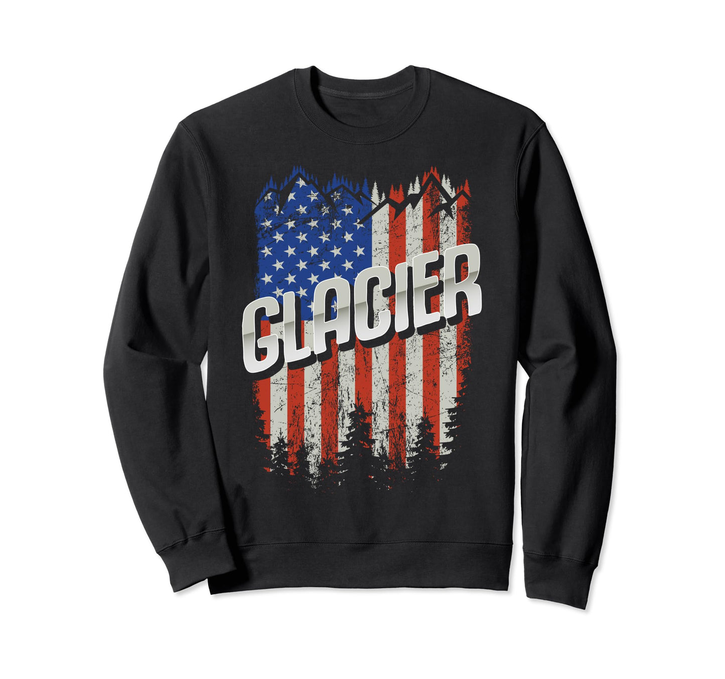 Glacier National Park Us Glacier Sweatshirt - Custom Art Print for Adults - T-Shirt, Sweatshirt, Hoodie