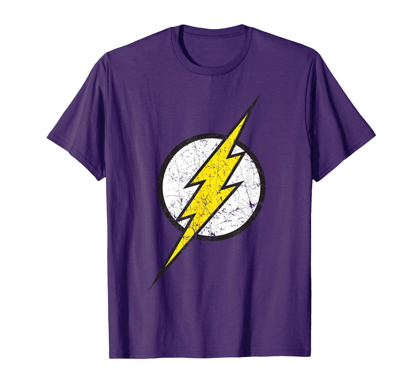 Dc Flash Logo Modern Distressed T-Shirt - Novelty Apparel for Adults - T-Shirt, Sweatshirt, Hoodie
