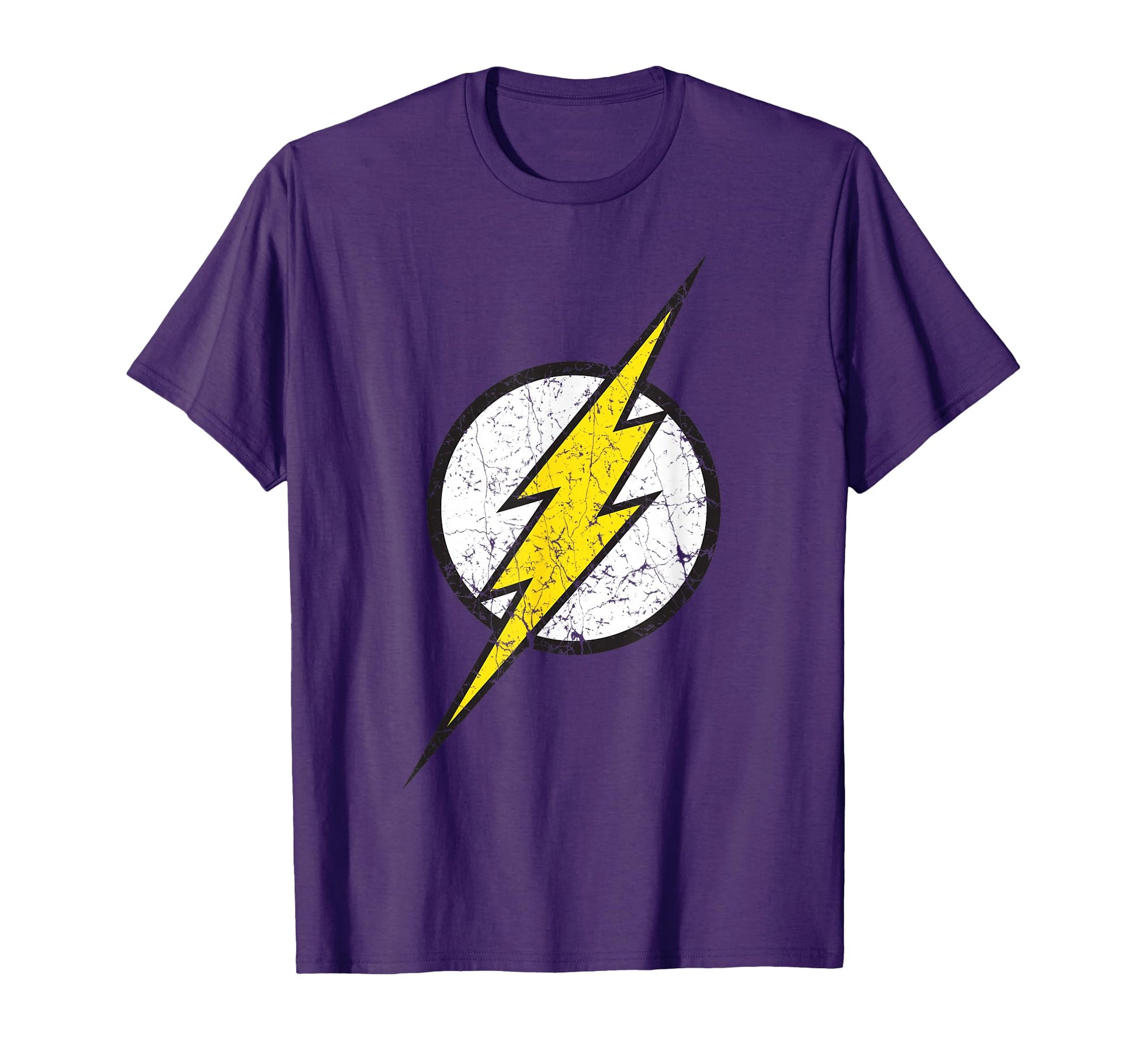 Dc Flash Logo Modern Distressed T-Shirt - Novelty Apparel for Adults - T-Shirt, Sweatshirt, Hoodie
