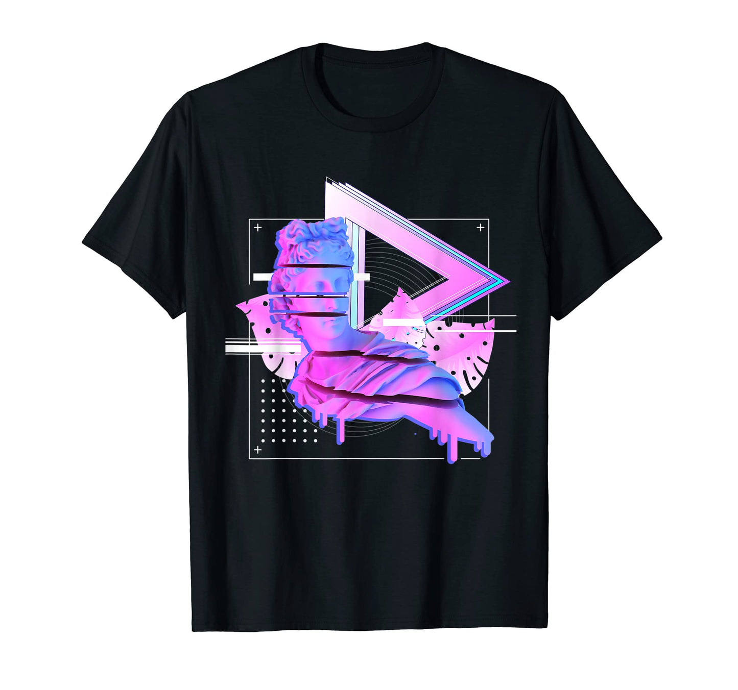 Greek Statue Vaporwave Retrowave T-Shirt - Minimalist Print for Adults - T-Shirt, Sweatshirt, Hoodie